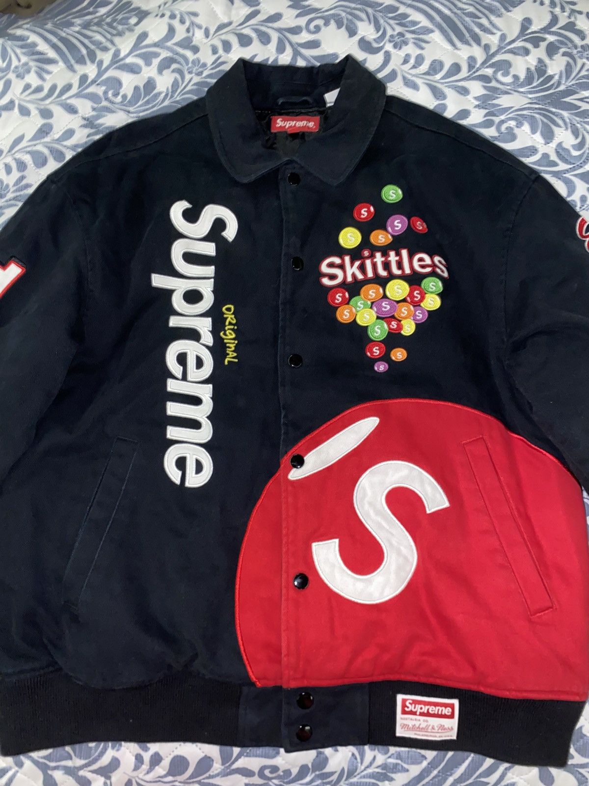 Mitchell & Ness × Supreme Supreme x Mitchell & Ness Skittles race jacket Size US L / EU 52-54 / 3 - 2 Thumbnail