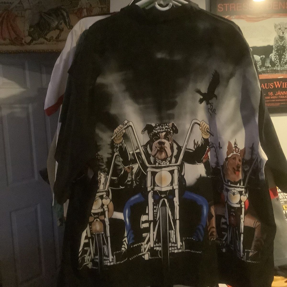 Vintage Biker Motorcycle Shirt Hogs Dogs No Boundaries xxl shirt Size US XXL / EU 58 / 5 - 3 Thumbnail