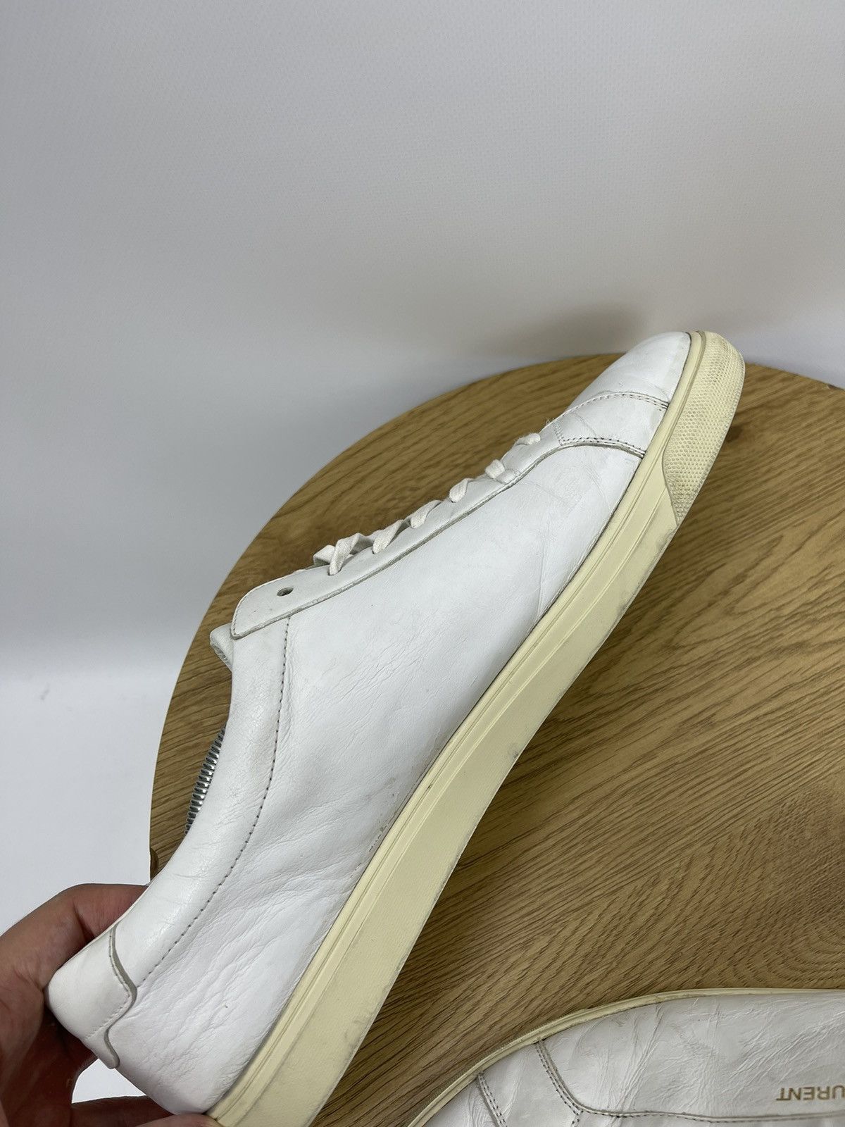 Saint Laurent Paris Saint Laurent Paris Sneakers Size 46 White DB 606833 Italy Size US 13 / EU 46 - 7 Thumbnail