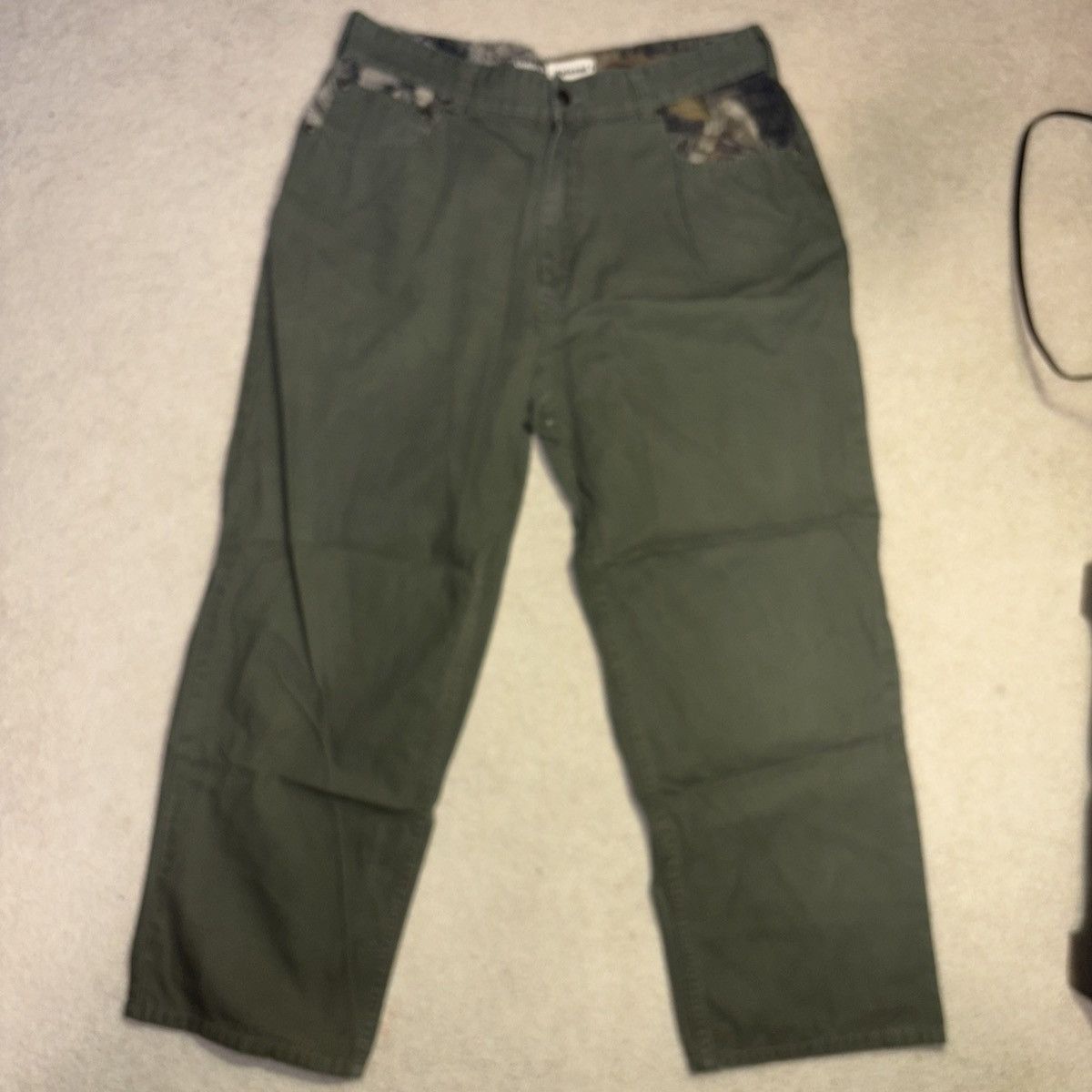 Guide Series Guide Series Pants Mens 38x30 Relaxed Fit Green Carpenter Size US 38 / EU 54 - 3 Thumbnail