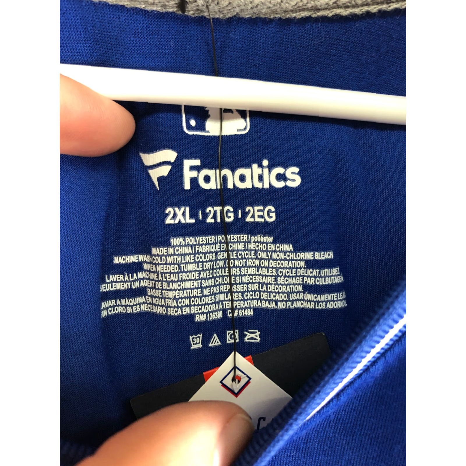 Vintage Fanatics Chicago Bears Graphic Mens XXL Blue Short Sleeve V Neck T Shirt Size US XXL / EU 58 / 5 - 5 Thumbnail