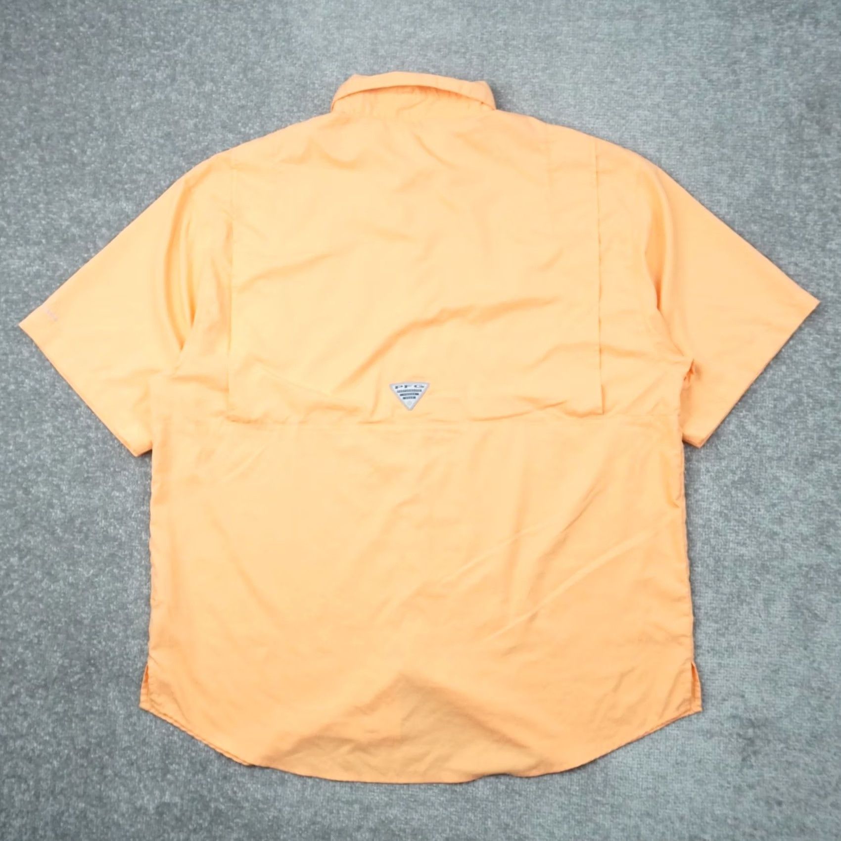 Vintage Columbia PFG Mens XL Orange Short Sleeve Collared Shirt Size US XL / EU 56 / 4 - 2 Thumbnail