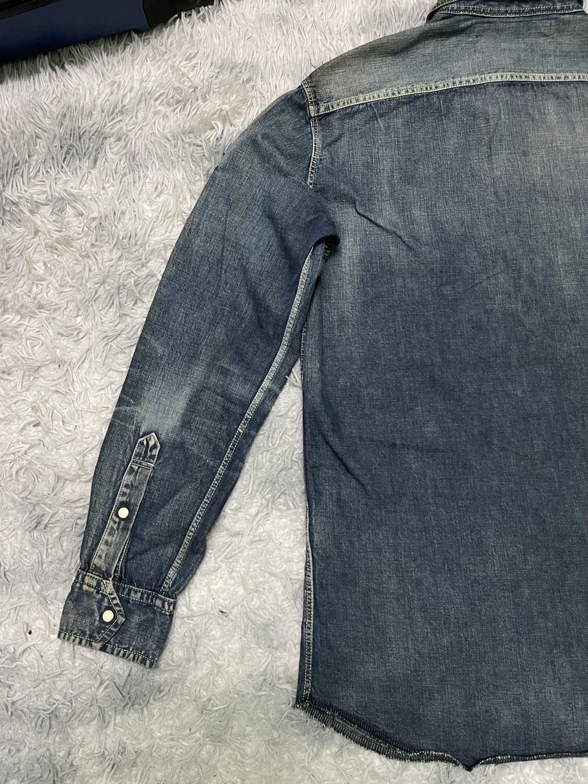 Yohji Yamamoto 90s YOHJI YAMAMOTO DENIM BUTTON UP RARE Size US L / EU 52-54 / 3 - 15 Thumbnail
