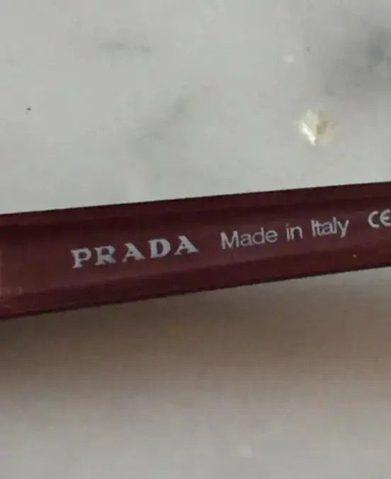 Prada × Vintage PRADA Sunglasses Rectangle Wrap Shield Symbole Star Flame Size ONE SIZE - 5 Thumbnail