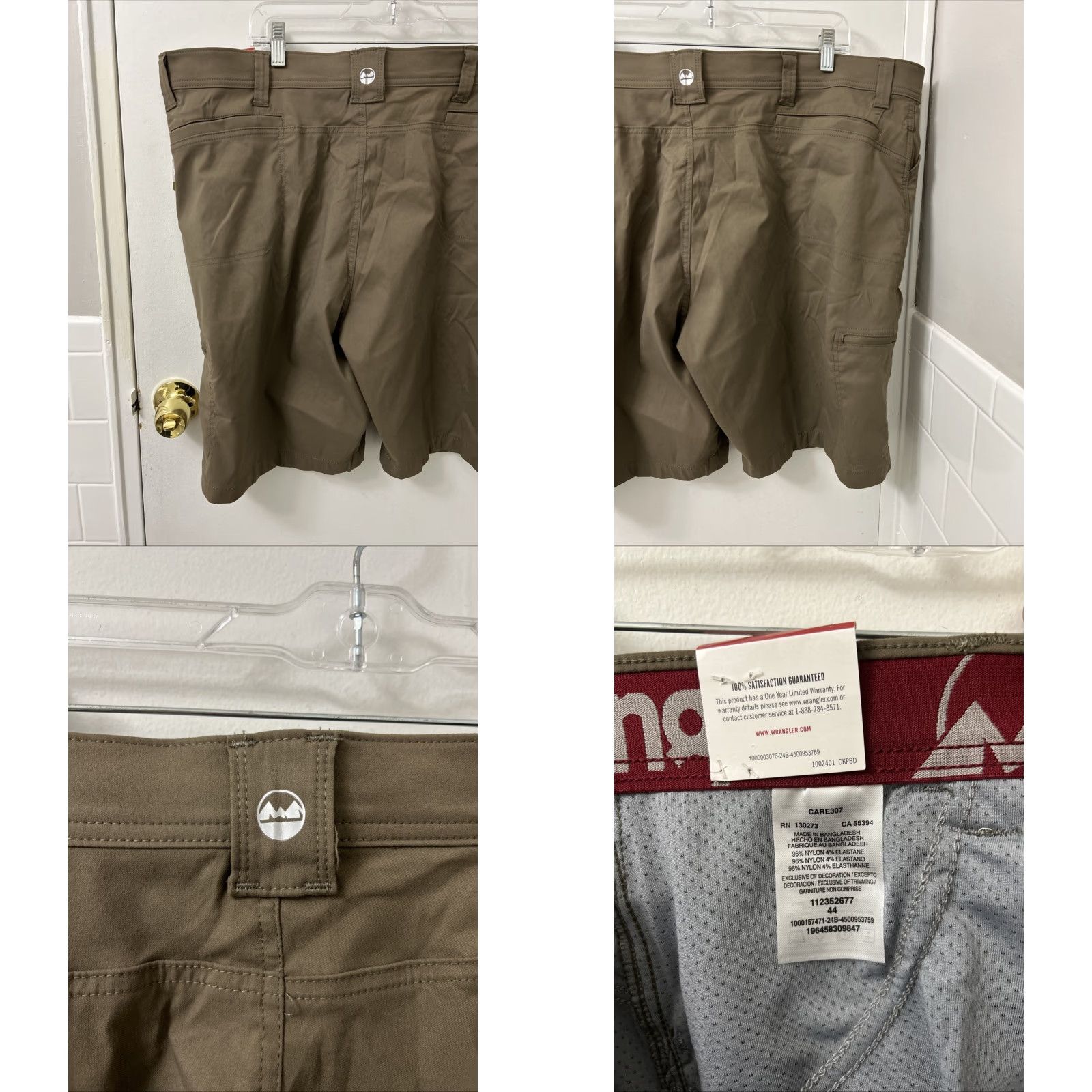 Wrangler Wrangler Cargo Shorts Mens 44 Gray UPF 50 Relaxed Fit 10” Inseam Shirt? Size US 44 / EU 60 - 8 Thumbnail