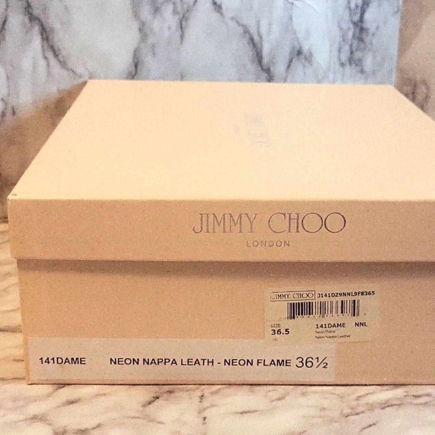 Jimmy Choo Jimmy Choo Damsen Neon Flame Nappa Leather Sandals Heels 6.5 Size US 6.5 / IT 36.5 - 10 Thumbnail