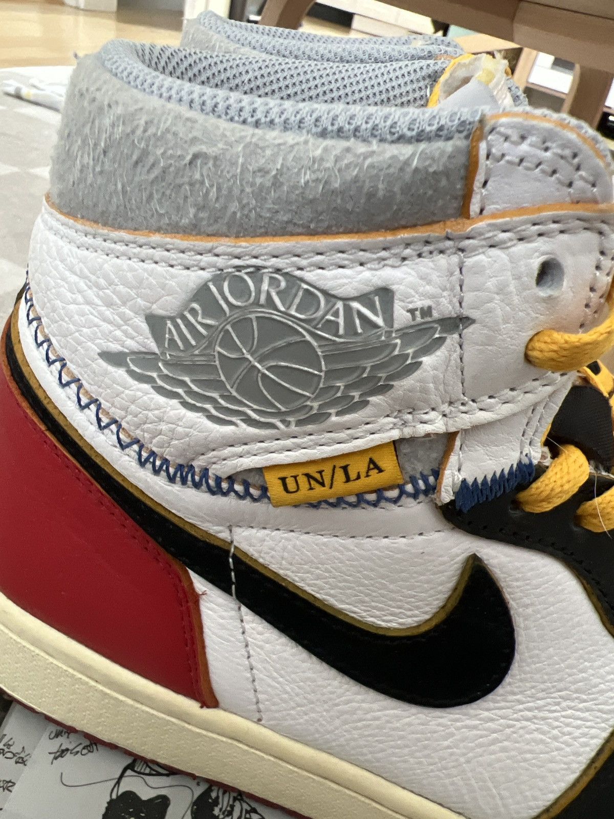 Jordan Brand × Union LA Jordan 1 x union la retro hi black toe varsity red 8.5us Size US 8.5 / EU 41-42 - 6 Thumbnail