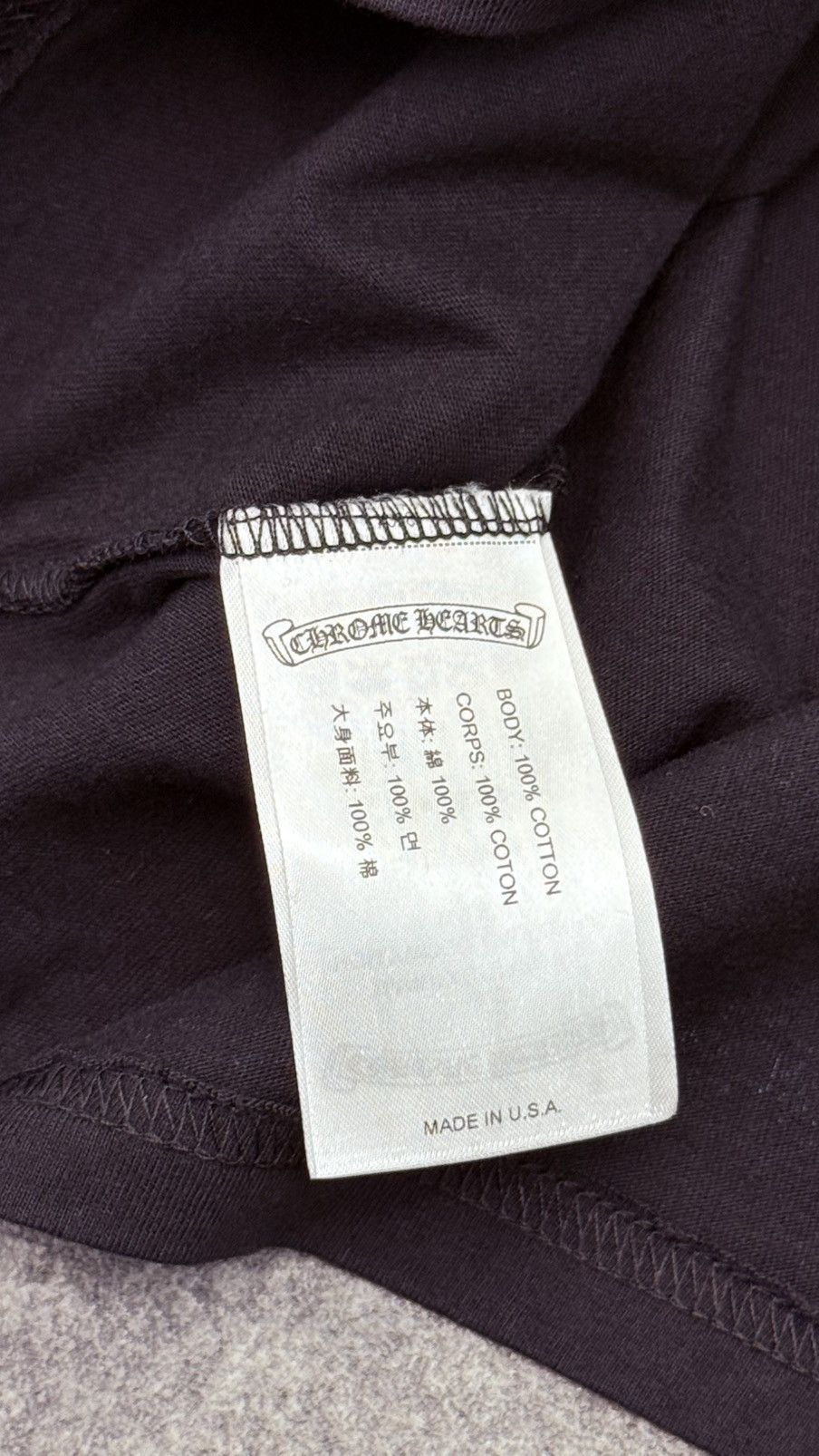 Chrome Hearts Chrome Hearts KIDS Horseshoe Pocket Tee Black / Sky Bkue Size US XXS / EU 40 - 6 Thumbnail