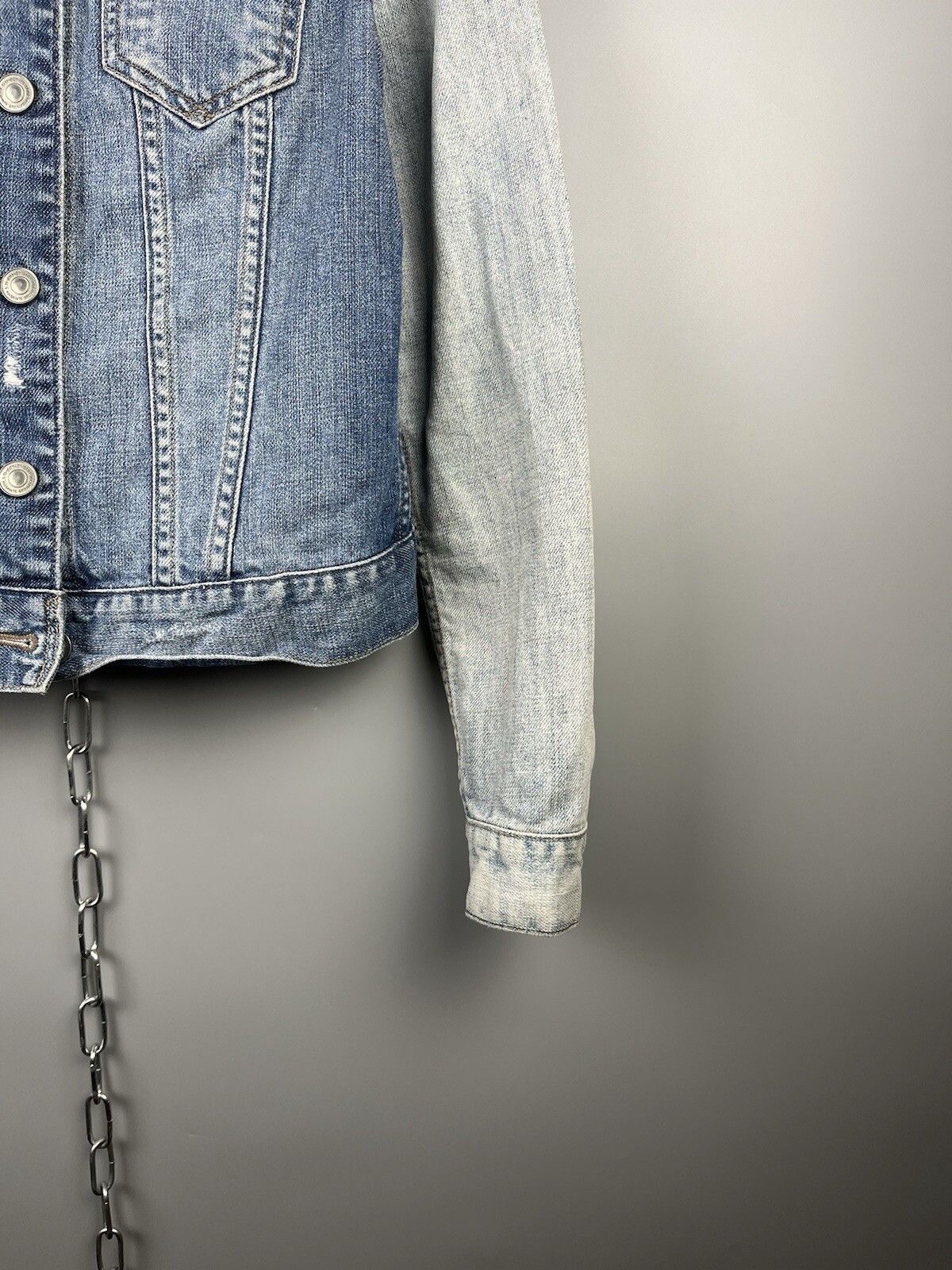 Allsaints Allsaints Womens Aya Denim Casual Jacket Size S / US 4 / IT 40 - 8 Thumbnail