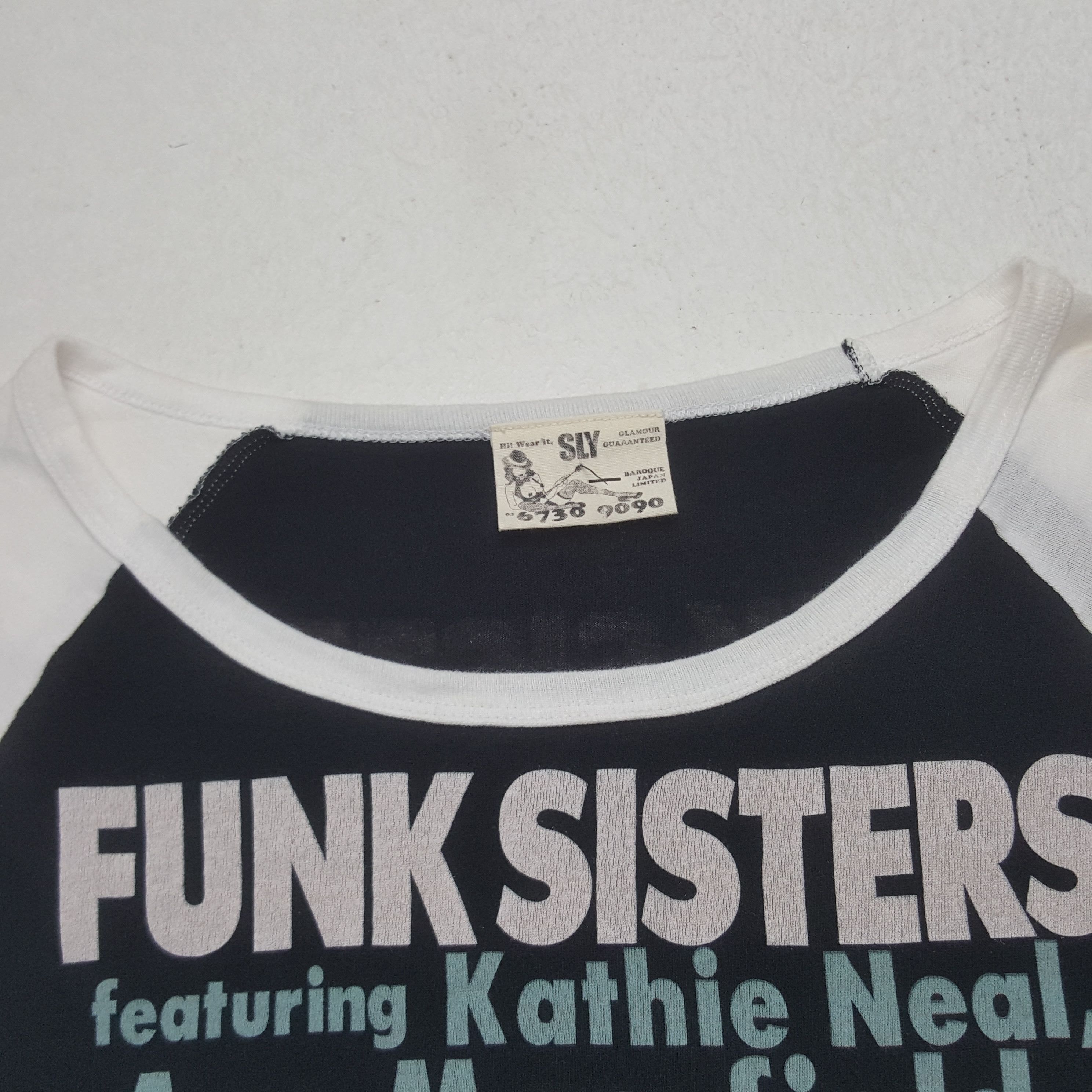Japanese Brand Vintage SLY Funk Sisters Japanese Brand Tshirt 31 Size US XS / EU 42 / 0 - 5 Thumbnail