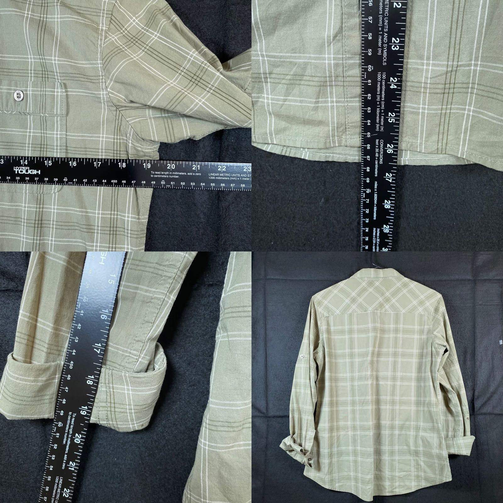Vintage Cabela's Mens Shirt Green Plaid Button-Down Long Sleeve Outdoor Pockets Small Size US S / EU 44-46 / 1 - 8 Thumbnail