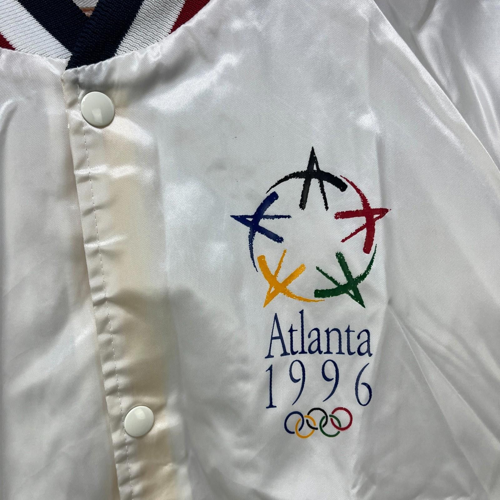 Designer Vintage 1996 Atlanta Olympics Satin Jacket Large Varsity Size ONE SIZE - 6 Thumbnail