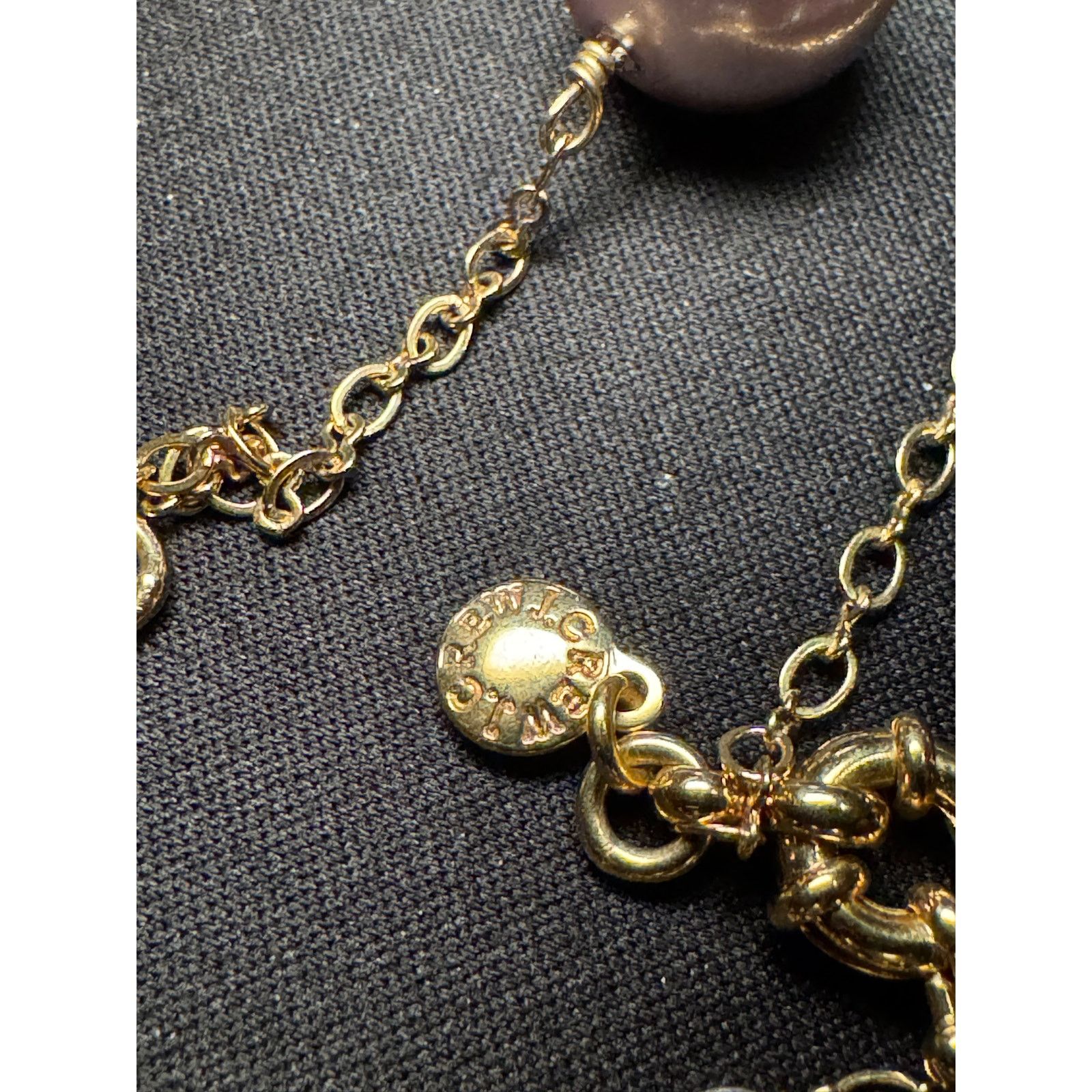 J.Crew J Crew Faux Pearl with Crystal Offset 35in Necklace Size ONE SIZE - 7 Thumbnail