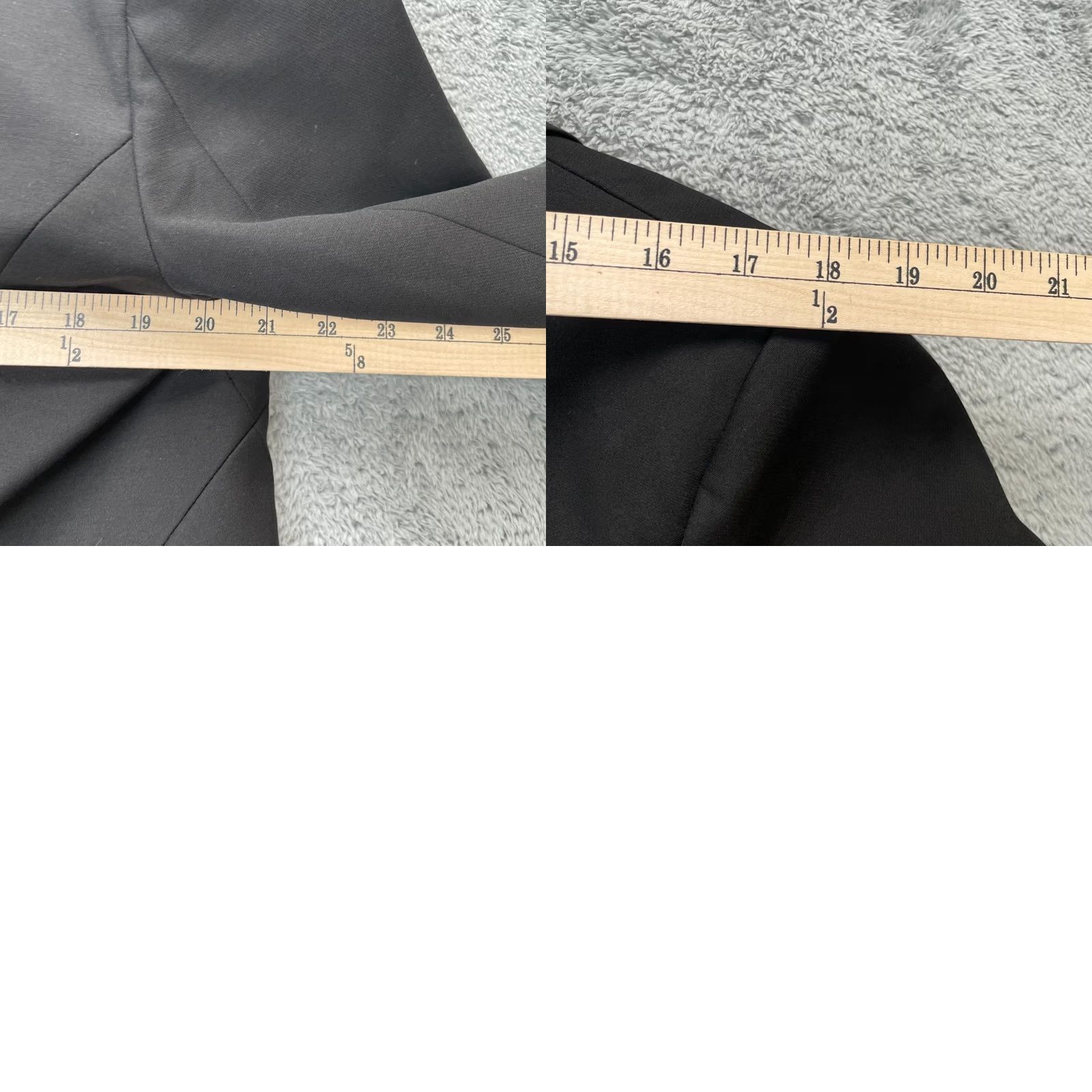 White House Black Market White House Black Market Womens 16 Black Editor Blazer Coat Comfort Lined Size XXL / US 16-18 / IT 52-54 - 9 Thumbnail