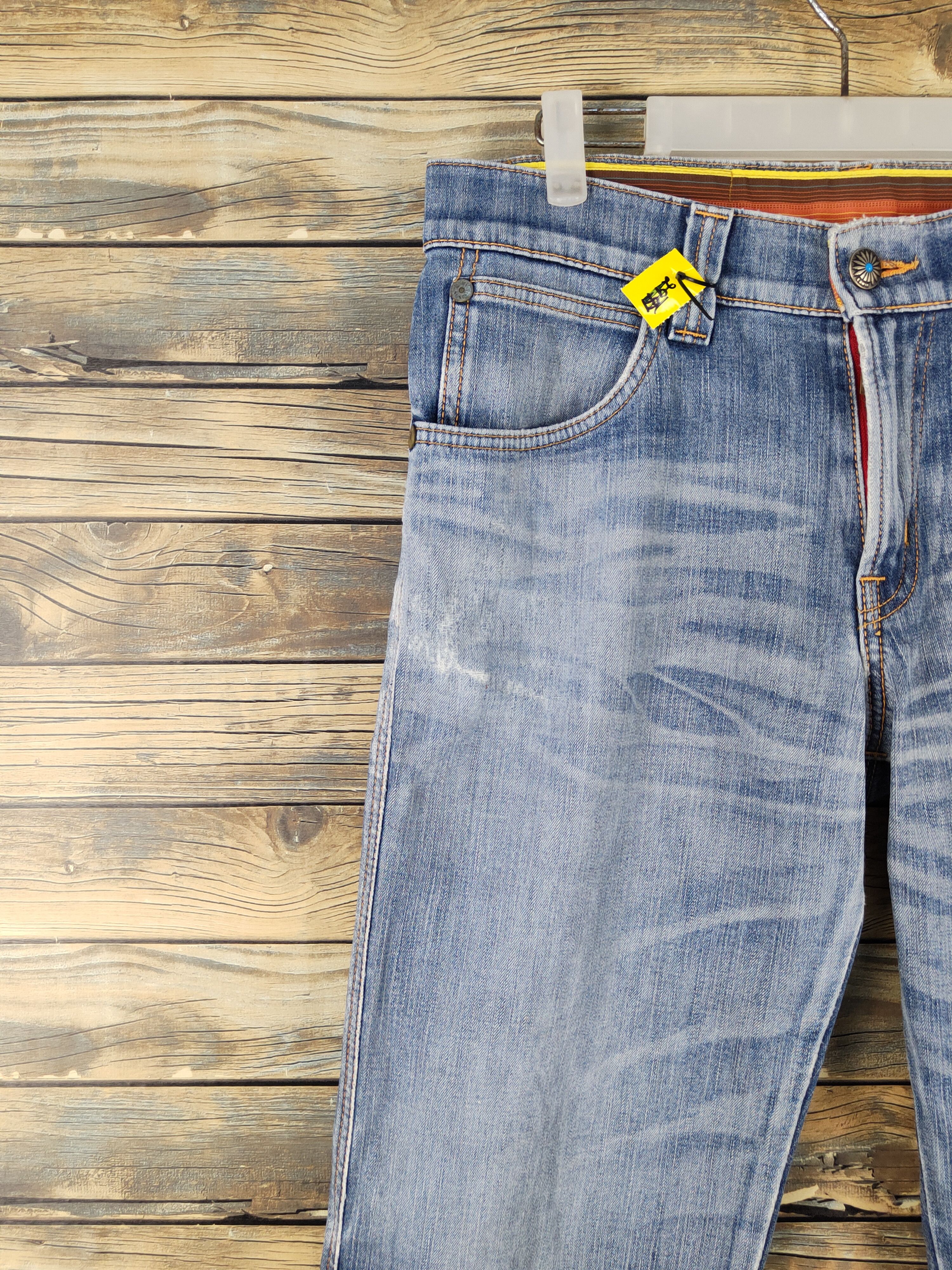 Edwin Edwin Blue Distressed Ripped denim Jeans #1695 Size US 32 / EU 48 - 3 Thumbnail