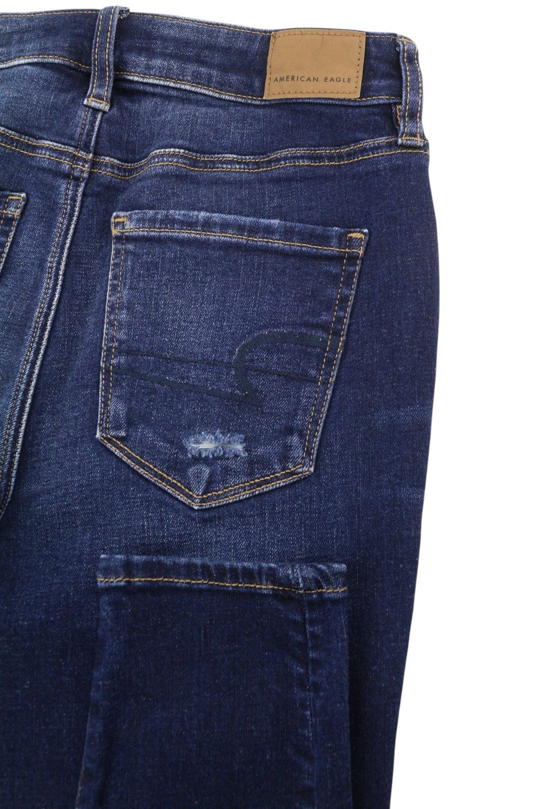 American Eagle Outfitters HI-RISE JEGGING W27 Patch Jeans 88963 Size 27" / US 4 / IT 40 - 6 Thumbnail