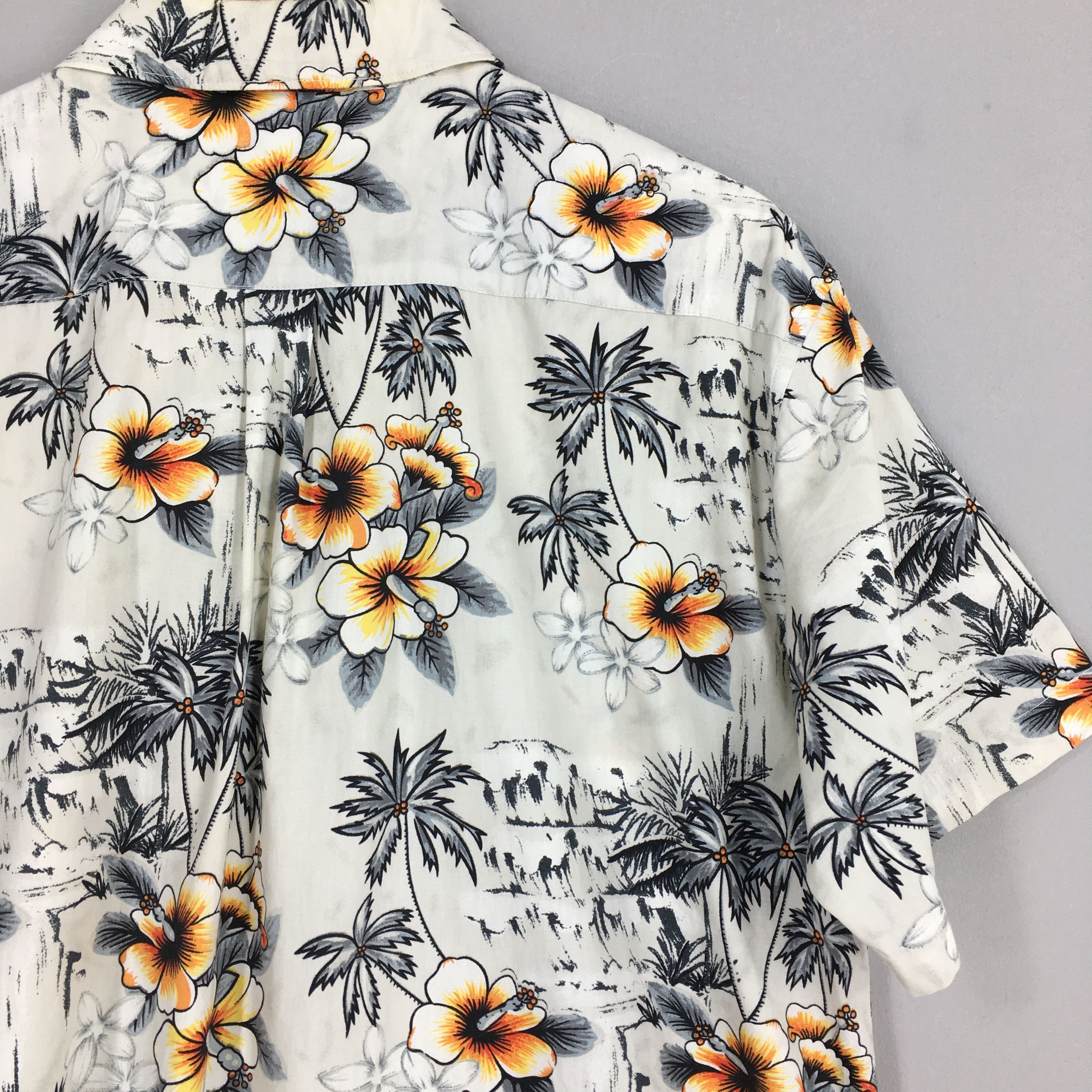 Hang Ten Vintage Hang Ten Hibiscus Palm Beach Hawaiian Shirt Large Size US L / EU 52-54 / 3 - 9 Thumbnail