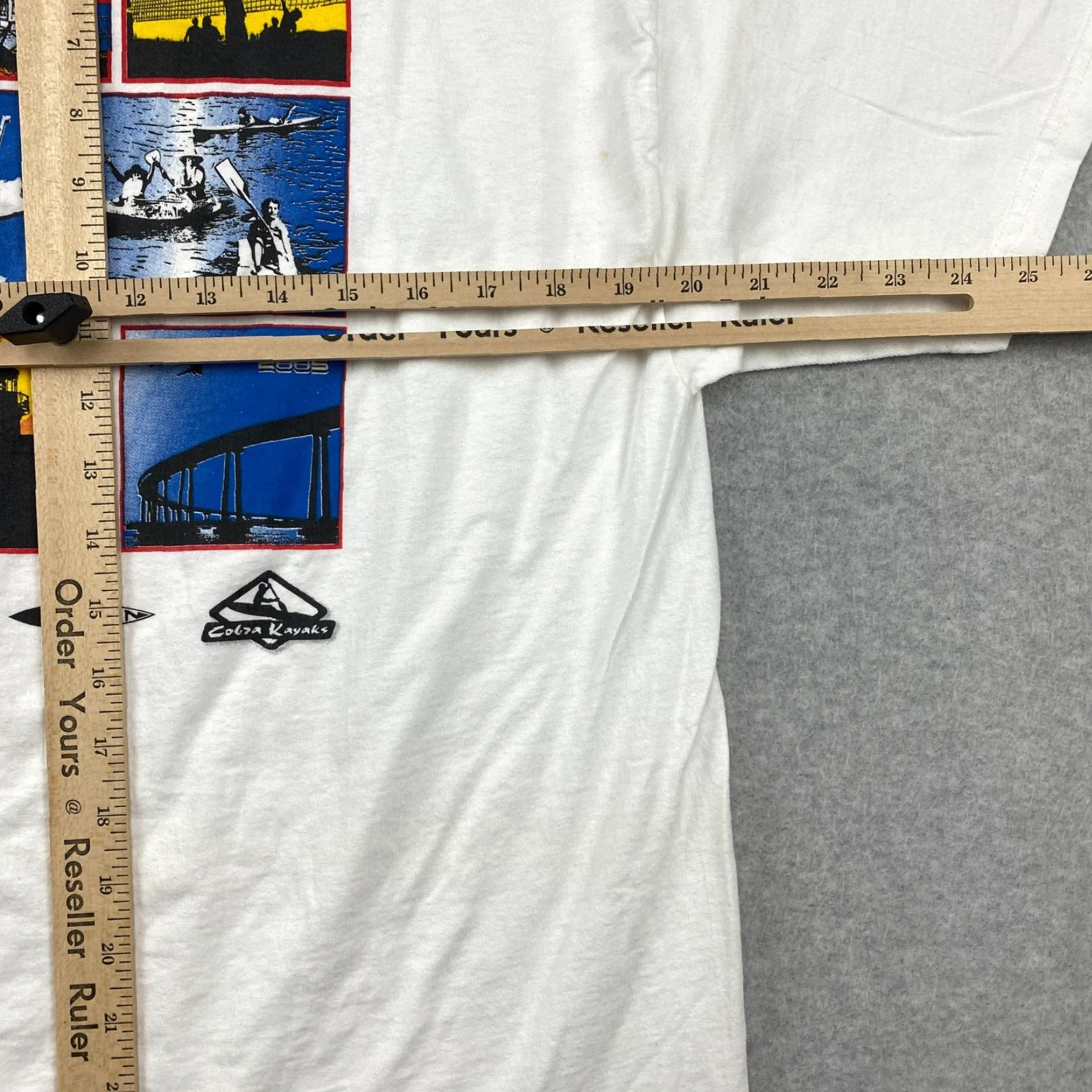 Hanes VINTAGE Hanes YMCA Shirt Mens L Double-Sided White Cotton Blend 2 Bay Logo 90s Y2K Mens Size US L / EU 52-54 / 3 - 6 Thumbnail