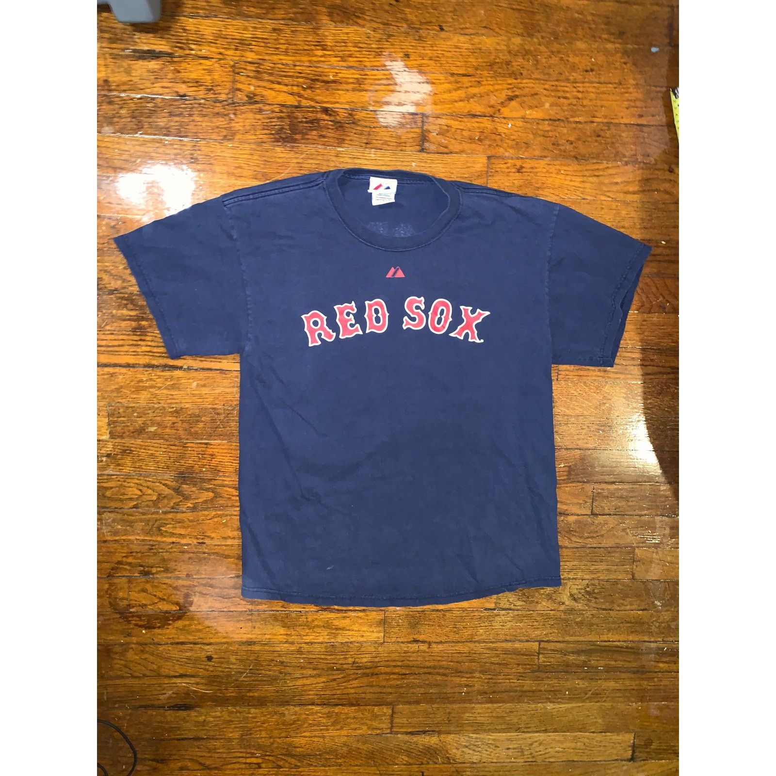 MLB Boston Red Sox Ellsbury T Shirt Majestic L Navy 2008 USA MLB Size US L / EU 52-54 / 3 - 3 Thumbnail