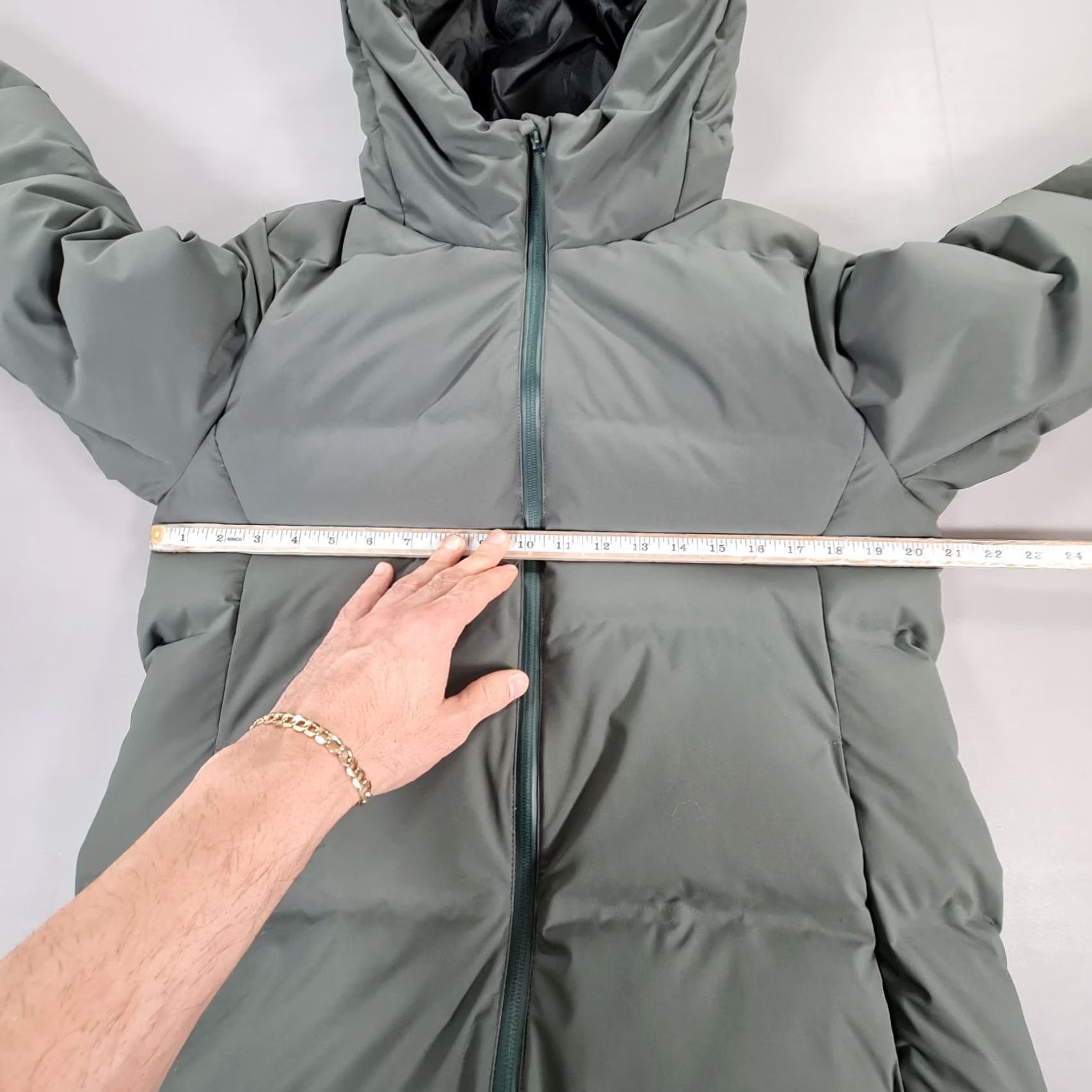 Uniqlo Uniqlo Womens Jacket Khaki Green Large Lightweight Down Fill Water Repellent Size L / US 10 / IT 46 - 7 Thumbnail