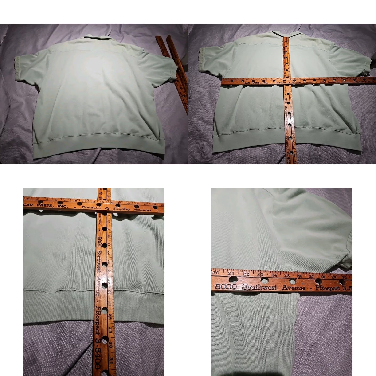 Countess Mara Countess Mara Polo Shirt - Mens - Mint Green - Ribbed Knit - Button - Size 4XL - Pre-Owned - Condition Check Size US XXL / EU 58 / 5 - 8 Thumbnail