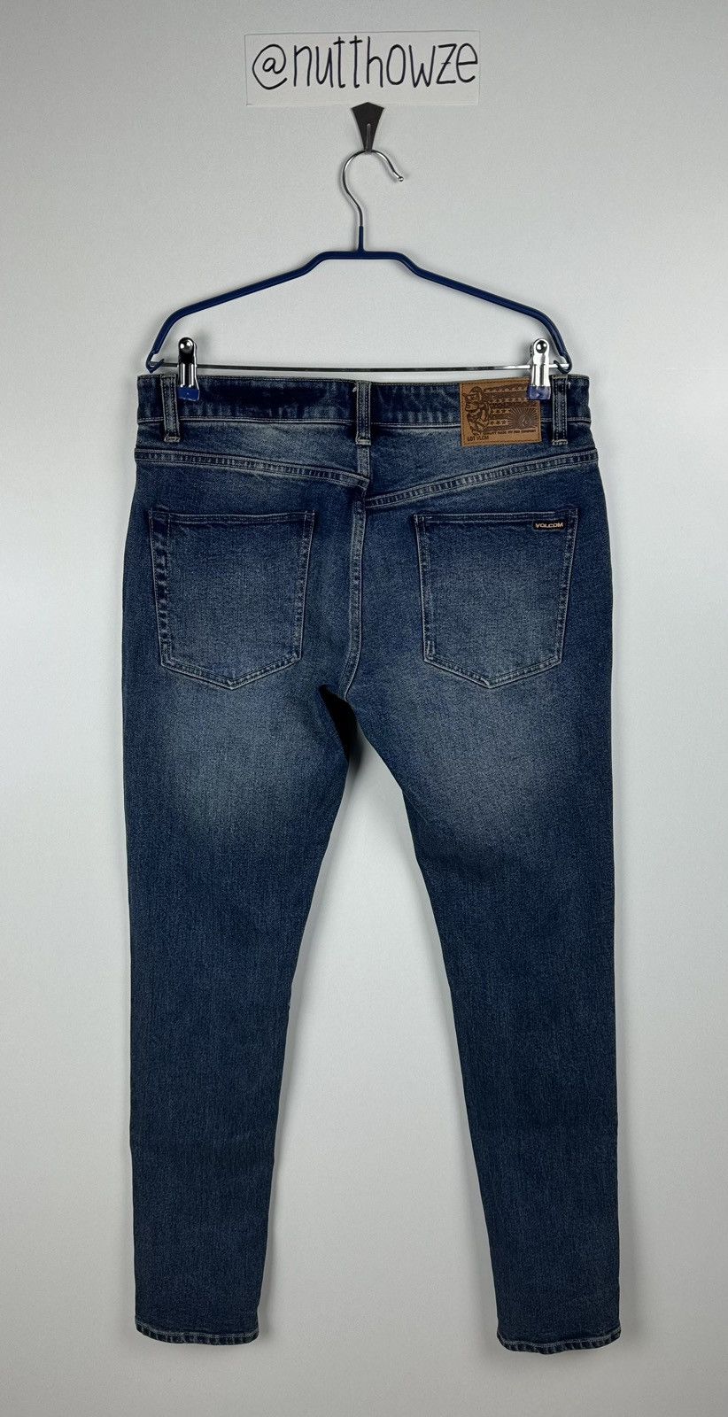 Volcom Volcom Vorta Slim Tapered Faded Stretch Denim Jeans Size US 32 / EU 48 - 2 Thumbnail