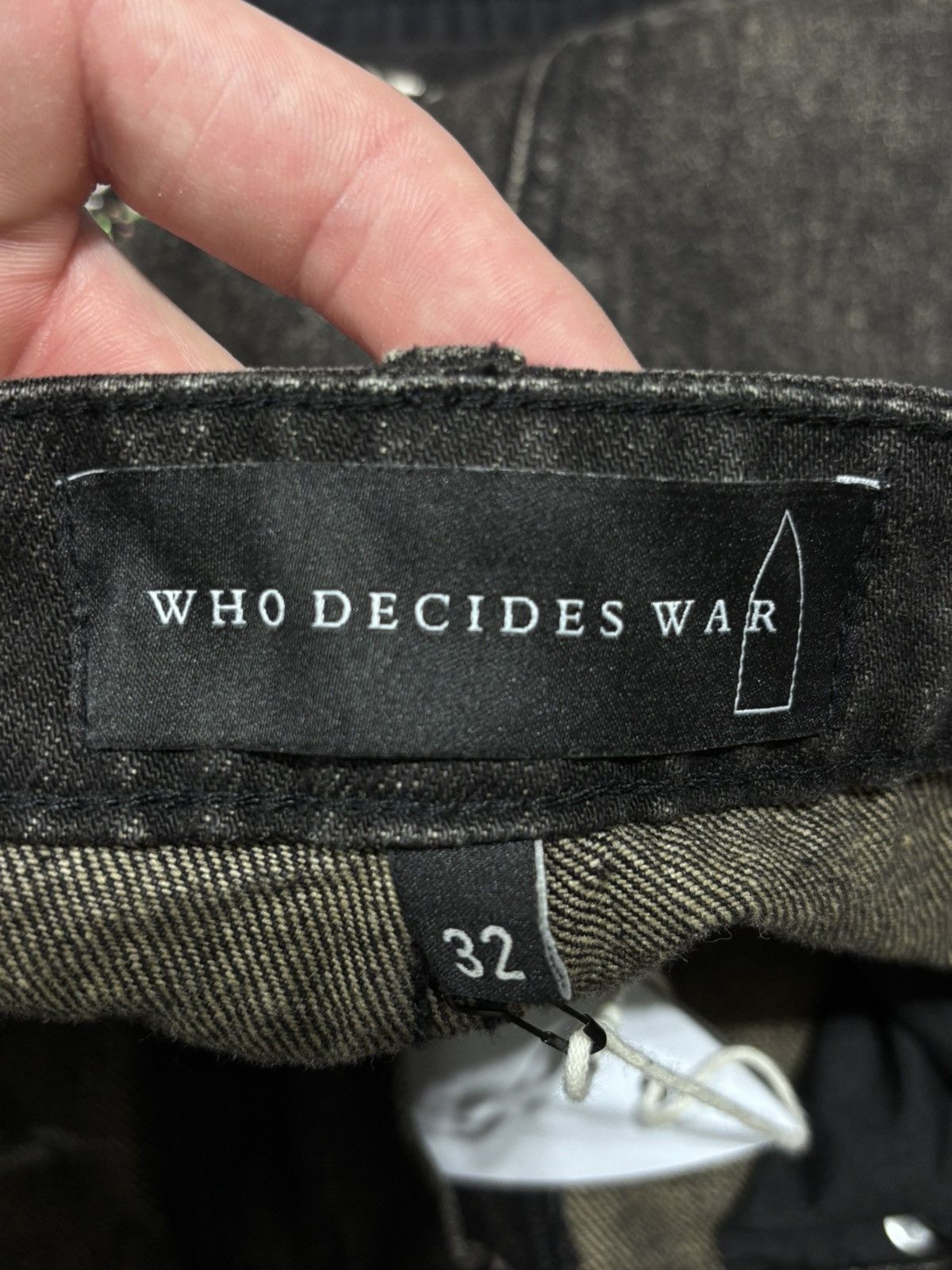 Who Decides War Who Decides War Ultra Flare Rhinestone Jeans Size US 32 / EU 48 - 6 Thumbnail