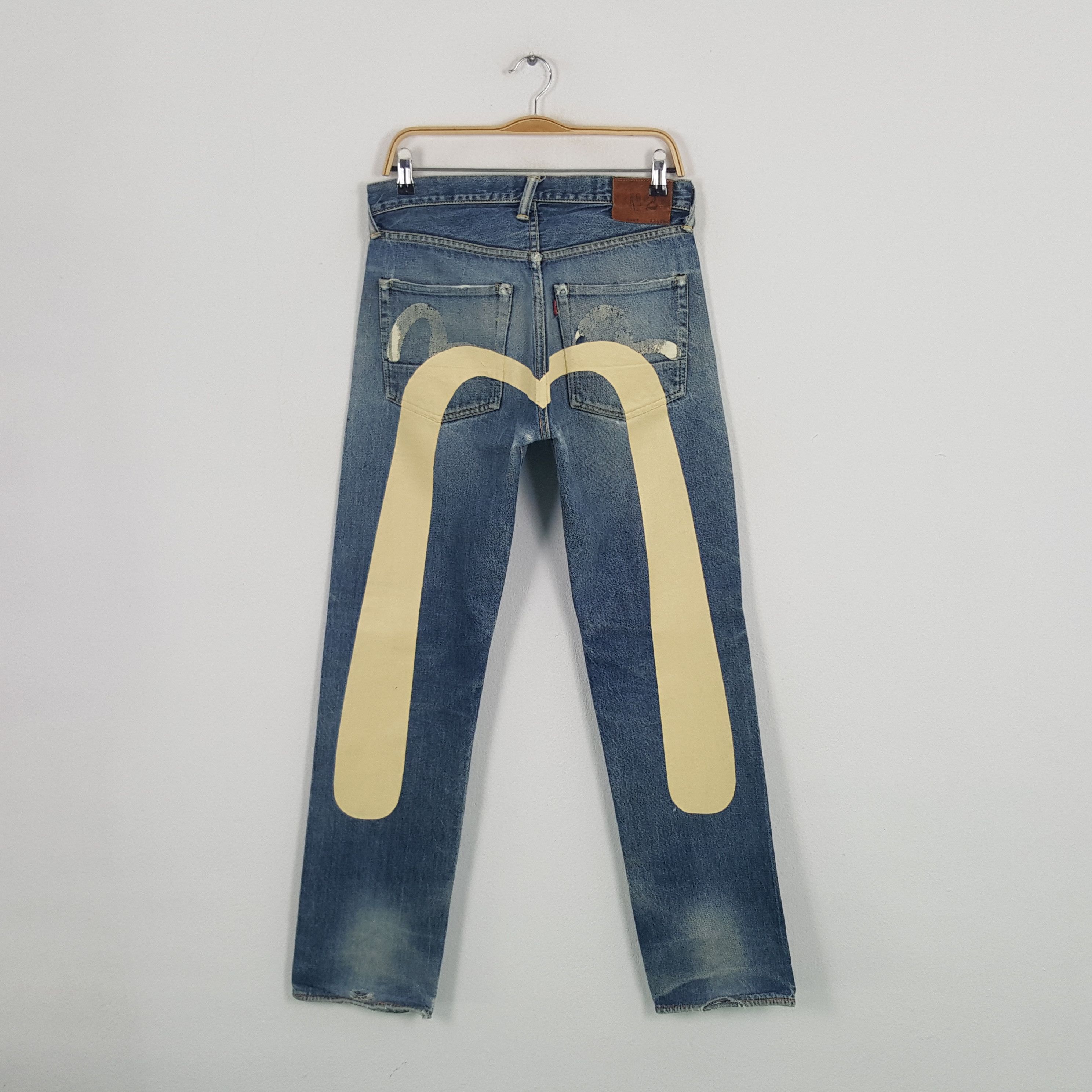 Evisu Vintage Evisu Japanese Brand Custom Art Denim Jeans Size US 31 - 1 Thumbnail