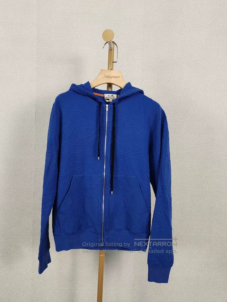 Hermes Hermes Blue hooded jacket Size US XS / EU 42 / 0 - 1 Thumbnail
