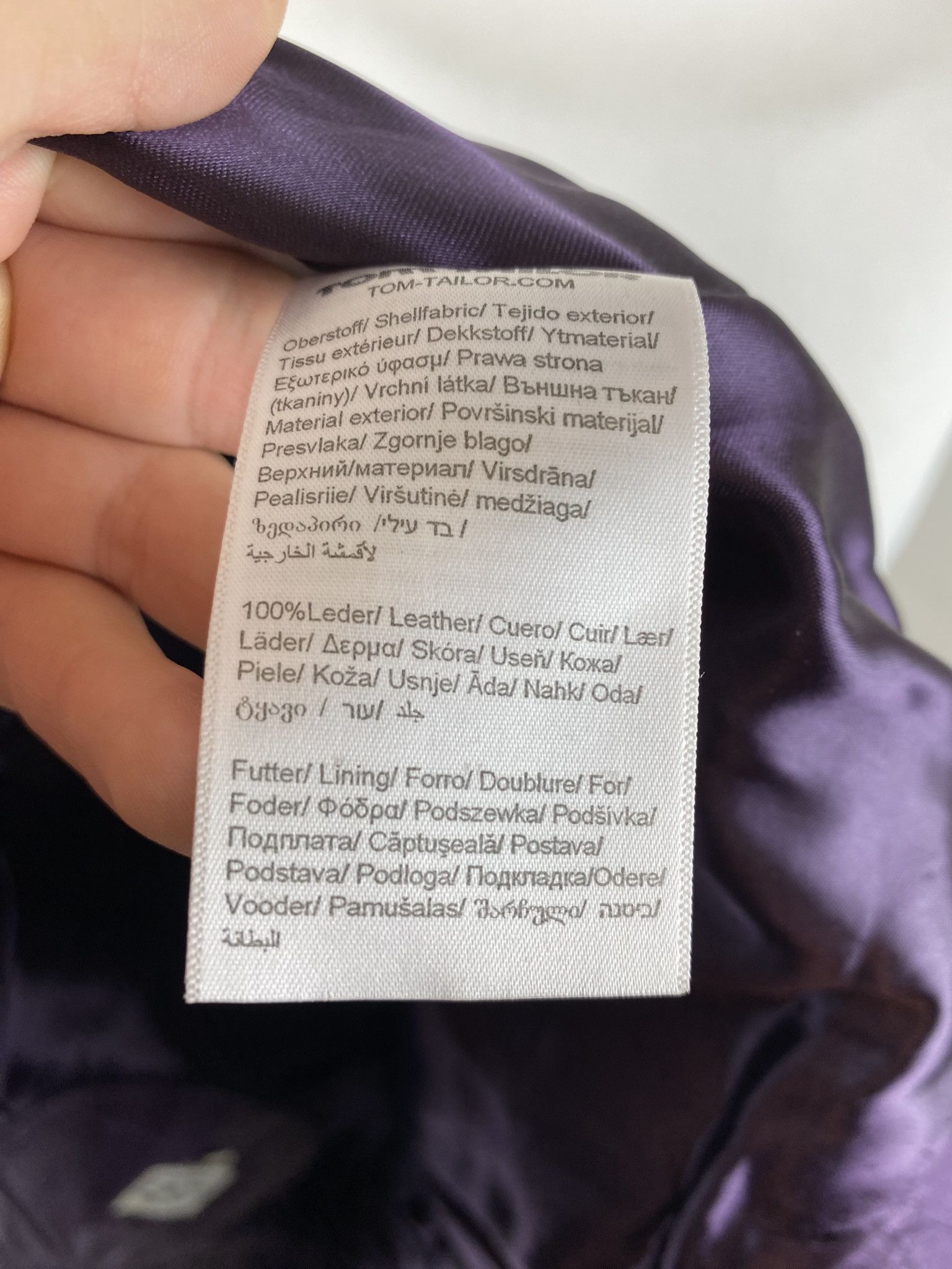 Genuine Leather × Vintage real leather jacket purple rare big pullers Size S / US 4 / IT 40 - 12 Thumbnail
