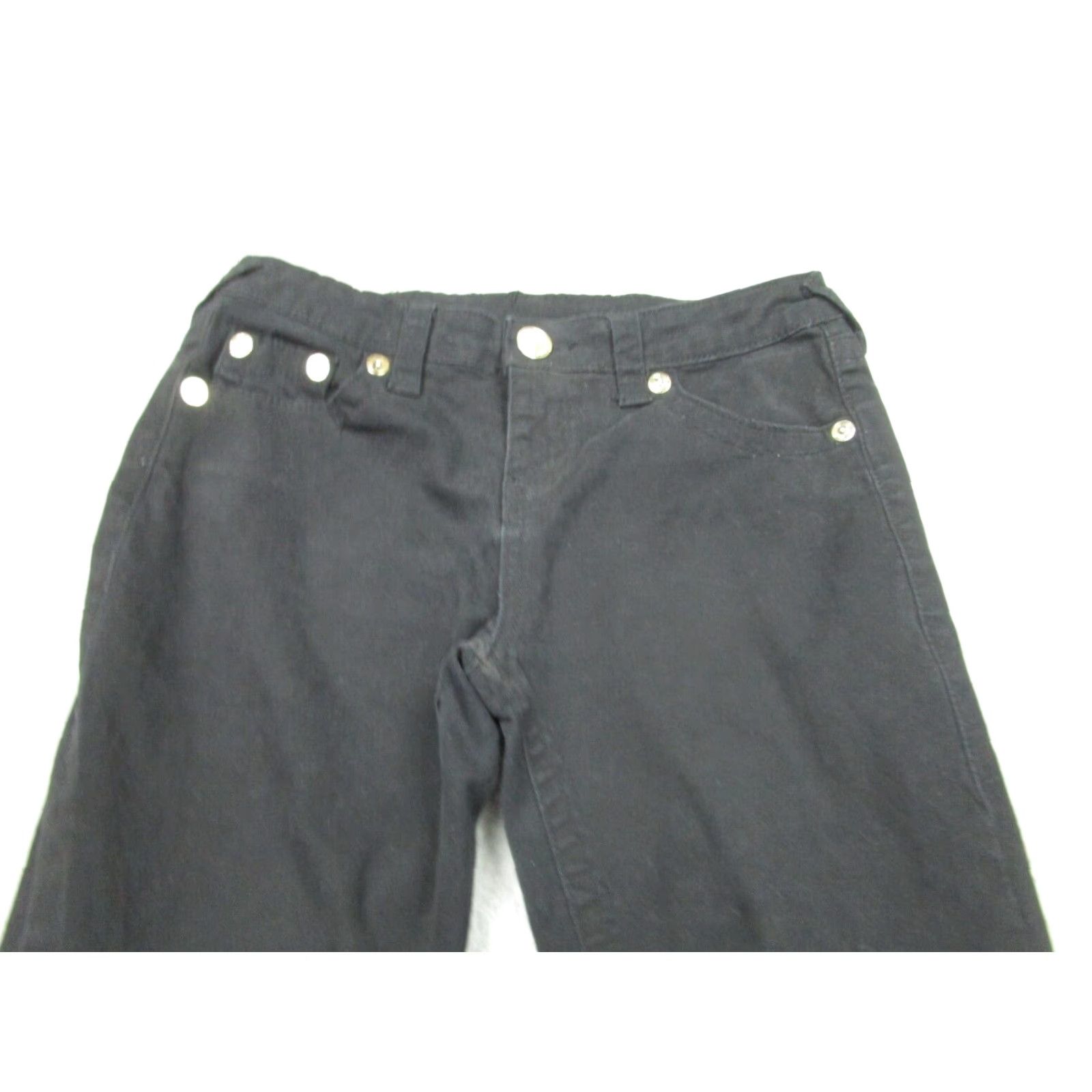True Religion VINTAGE True Religion Skinny Slim Jeans Womens 14 Black Low Rise Size 36" / US 14 / IT 50 - 2 Thumbnail