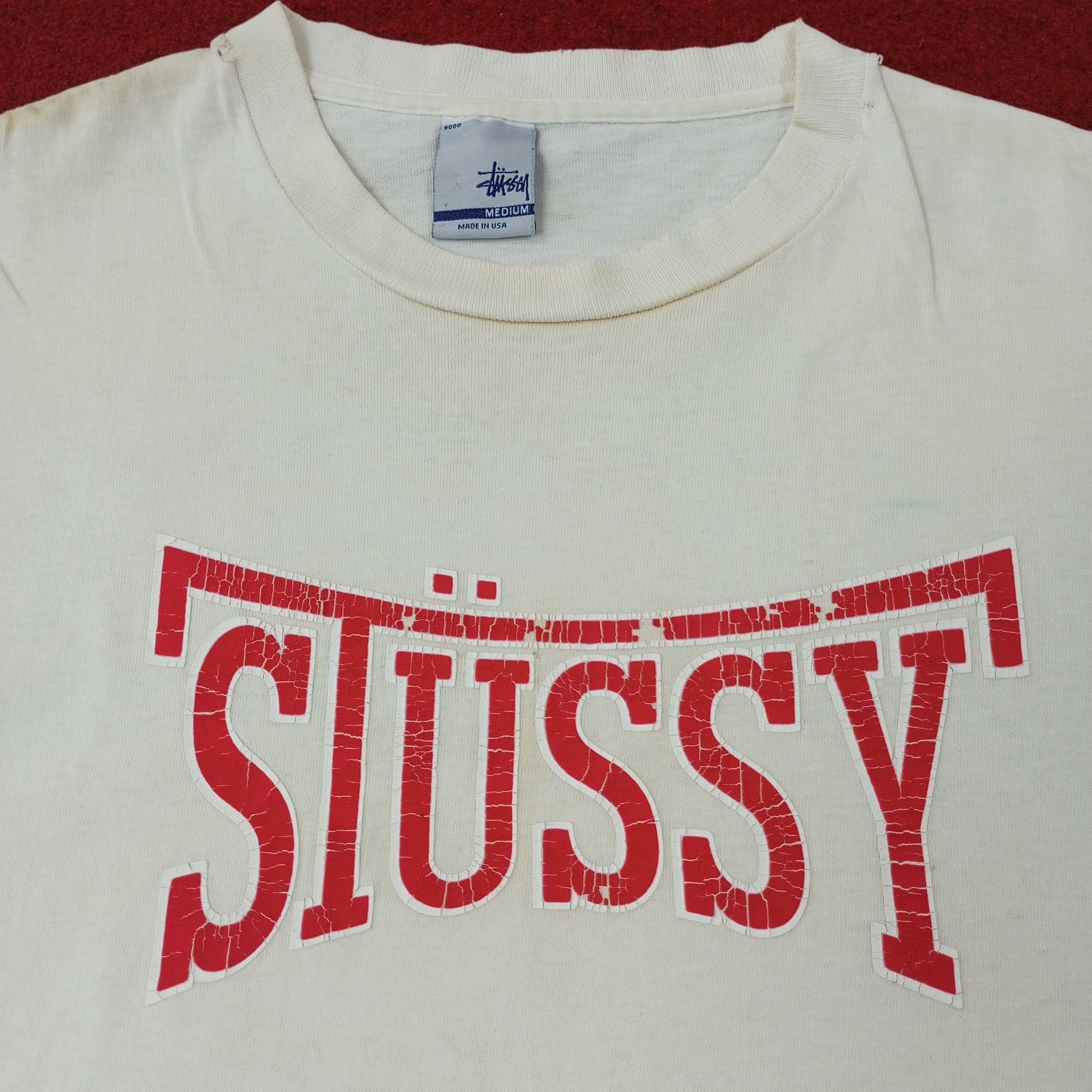 Stussy Stussy Streetwear Spellout Design Vintage Tshirt c249n51 Size US M / EU 48-50 / 2 - 2 Thumbnail
