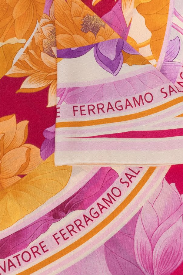Salvatore Ferragamo o1s1rm1024 Size: 90x90 Cm / Scarf in Multicolor Size ONE SIZE - 4 Thumbnail