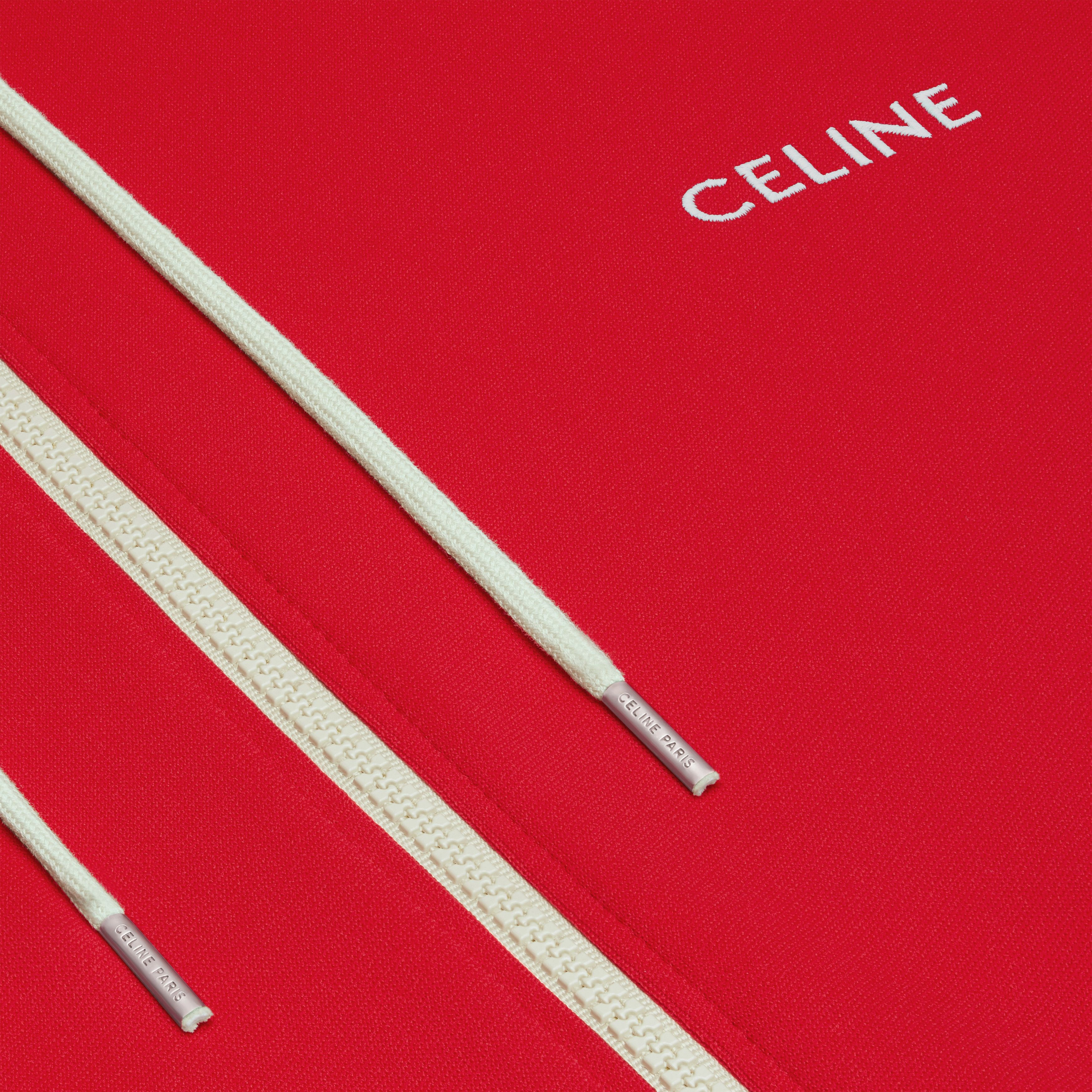 Celine o1bcso1str0925 2Y58B121O Tracksuit Jacket in Red/Off White Size US XL / EU 56 / 4 - 4 Thumbnail
