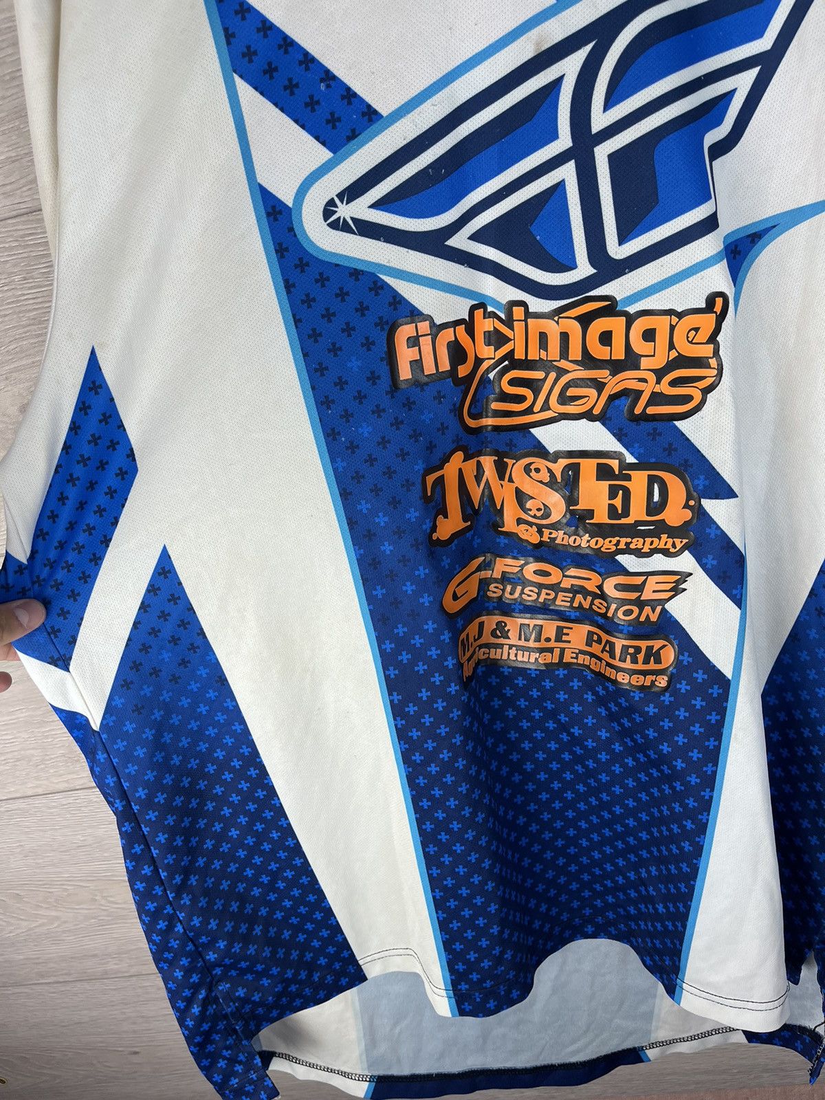 Other Racer motorcycle racing Moto T-shirt jersey size L Parky #46 Size US L / EU 52-54 / 3 - 6 Thumbnail