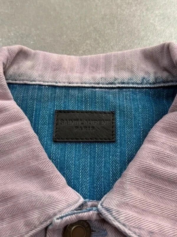 Saint Laurent Paris Saint Laurent denim jacket 2020s luxury street wear archive Size US S / EU 44-46 / 1 - 7 Thumbnail