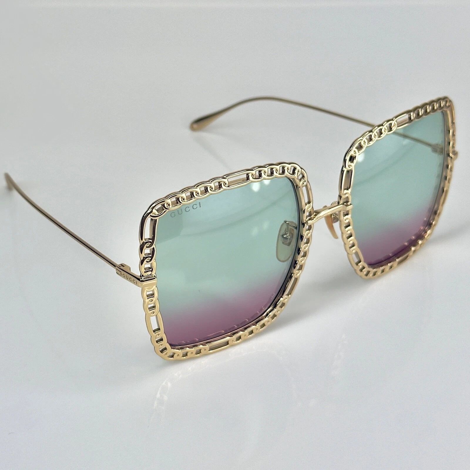 Gucci GUCCI GG1033S 1033 Gold Pink Detachable Necklace Pendant Size ONE SIZE - 8 Thumbnail