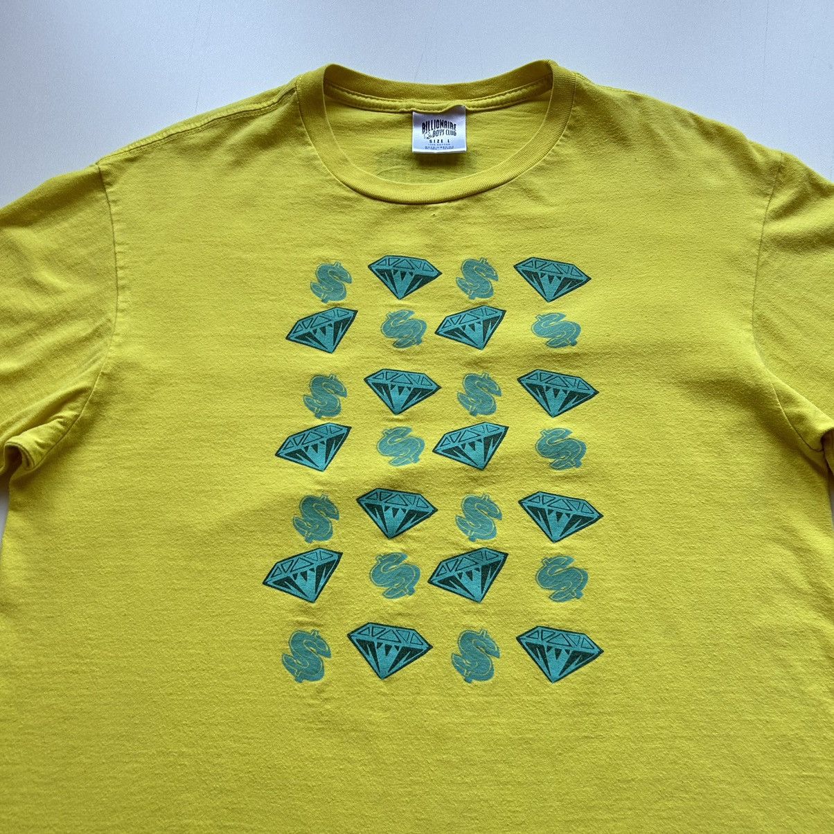 Billionaire Boys Club Vintage 2000s Billionaire Boys Club Diamonds & $ T Shirt Size US L / EU 52-54 / 3 - 2 Thumbnail