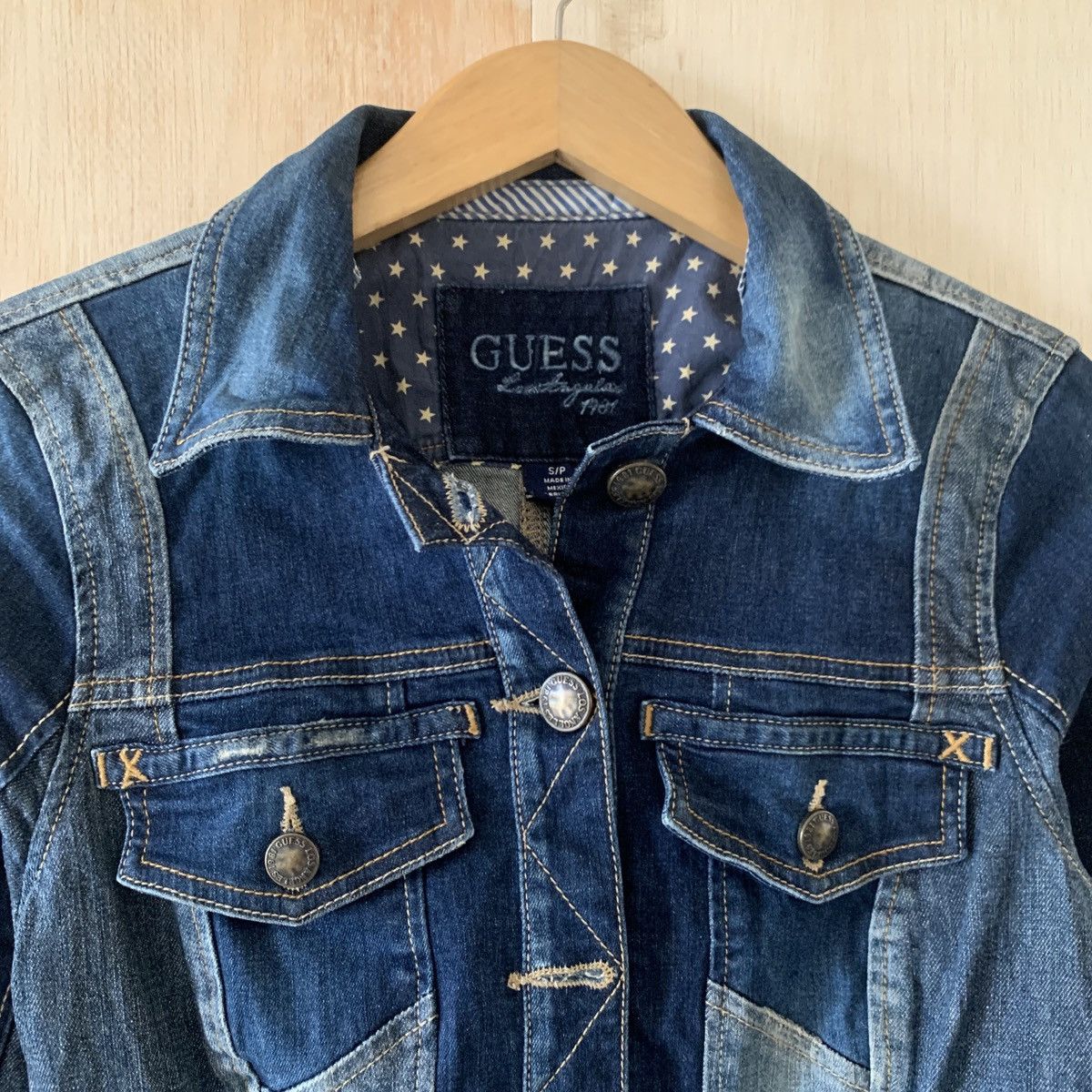 Designer × Guess Y2K Guess Los Angeles Trucker Denim Trucker Women's Jacket Size S / US 4 / IT 40 - 4 Thumbnail
