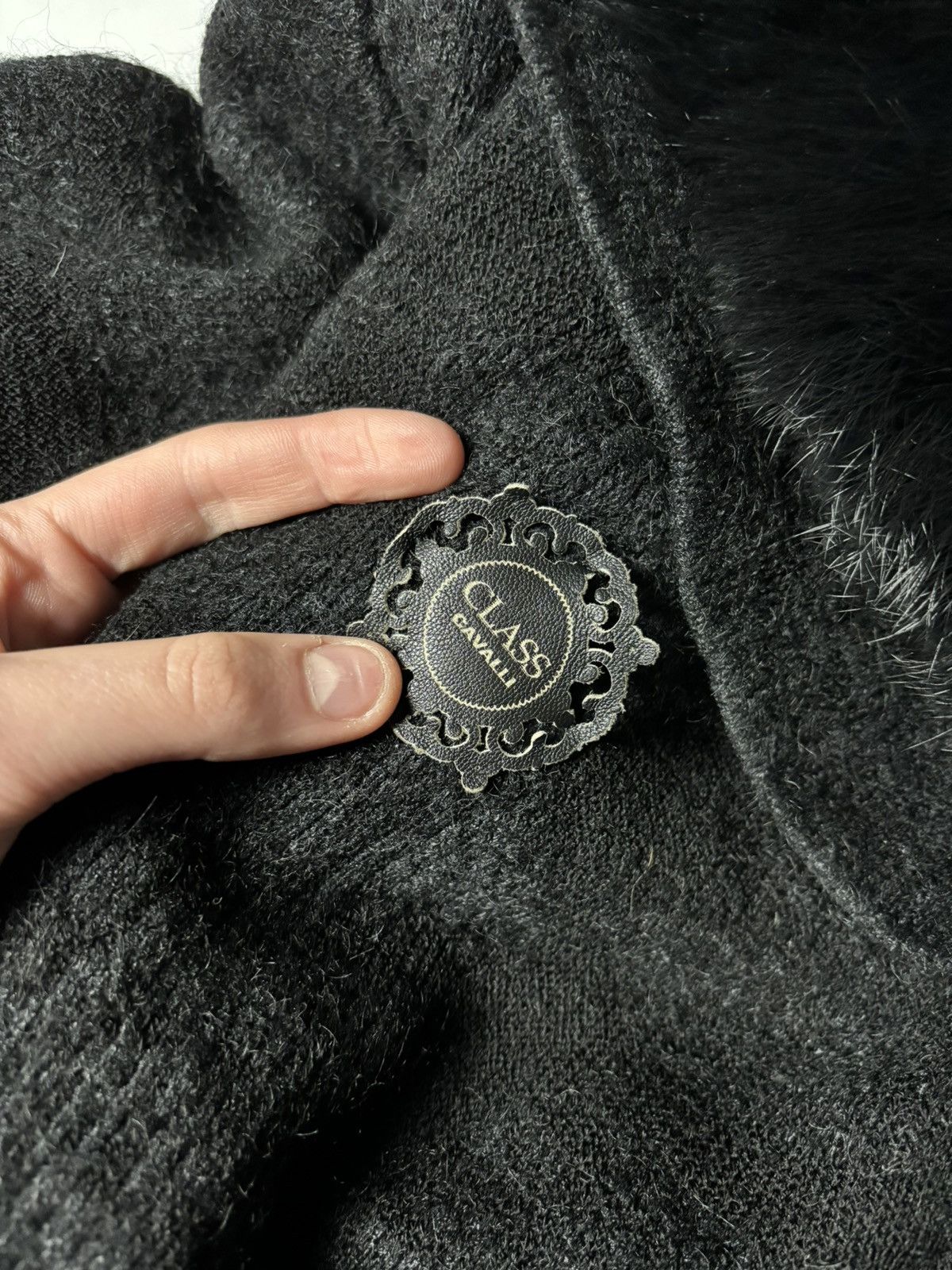 Cavalli Class × Roberto Cavalli RARE 00s ROBERTO CLASS CAVALLI COAT REAL FUR Size M / US 6-8 / IT 42-44 - 7 Thumbnail