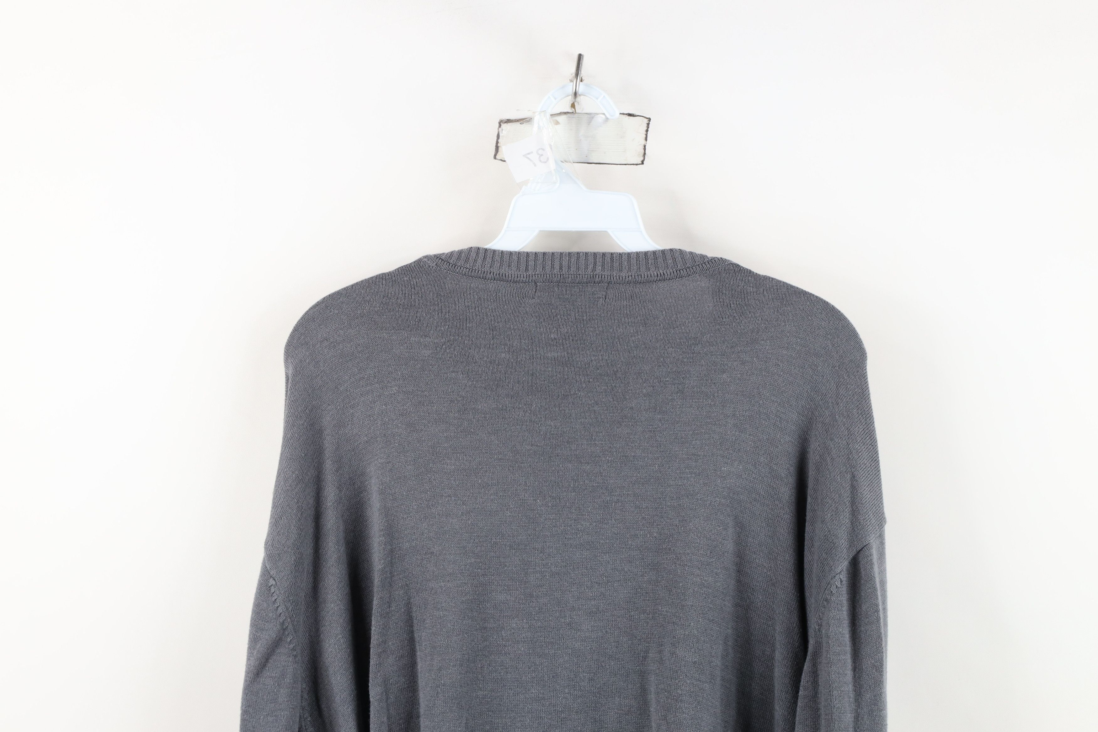 Vintage Vintage 90s Y2K Streetwear Ribbed Knit Crewneck Sweater Size US XL / EU 56 / 4 - 8 Thumbnail