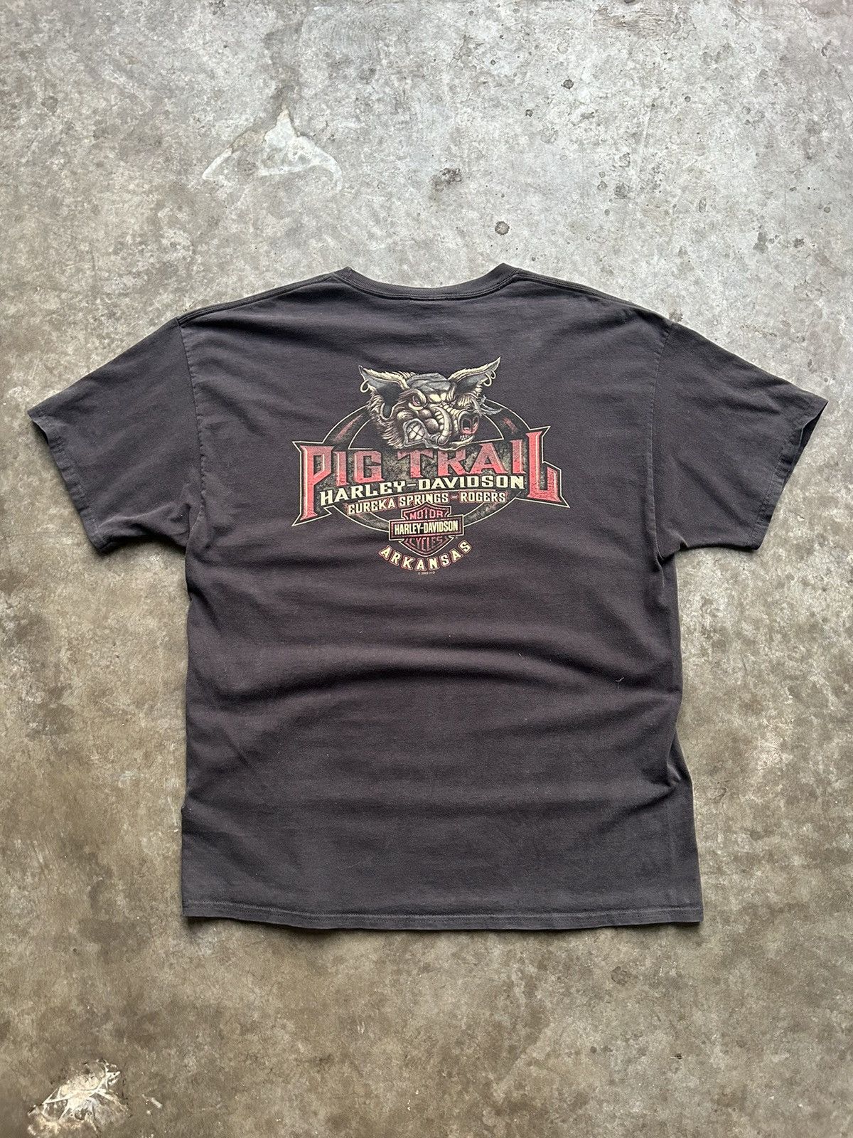 Harley Davidson Vintage 90’s/00’s Faded Harley Graphic Tee Size US XL / EU 56 / 4 - 3 Thumbnail