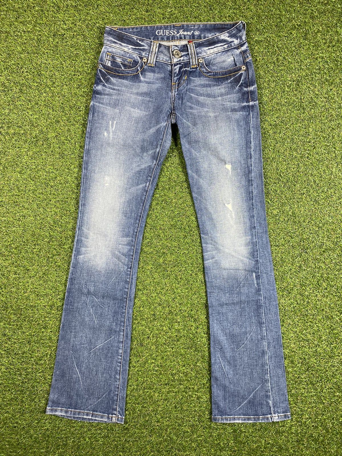 Guess Vintage Guess flared jeans denim faded streetwear size 26 Size 26" / US 2 / IT 38 - 1 Thumbnail