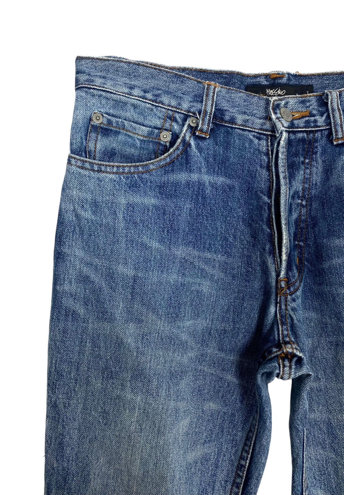 Mossimo Rare‼️ Mossimo Distressed Jeans Cross Logo Size US 31 - 5 Thumbnail