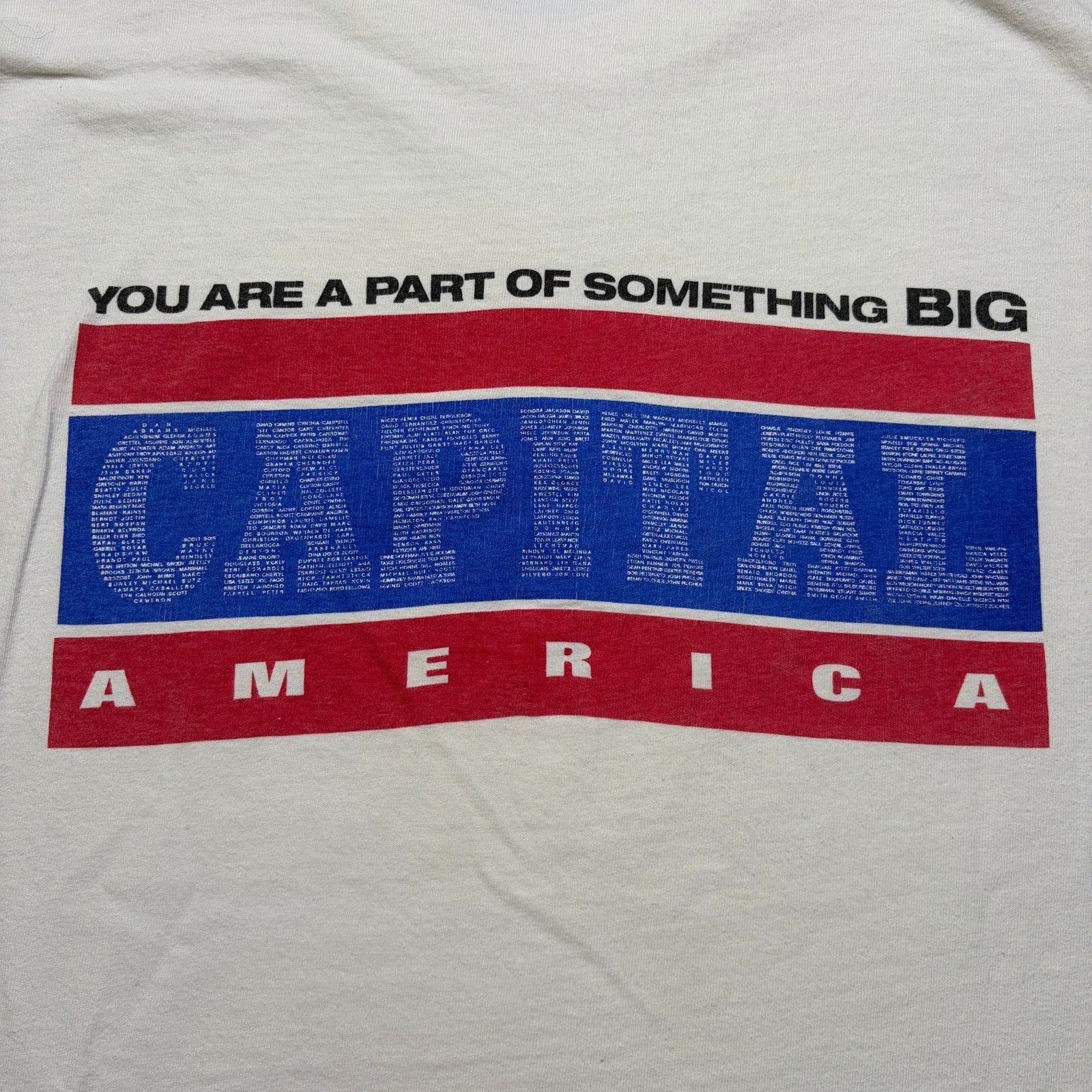 Hanes Vintage Capital America T Shirt Mens XL White Eagle USA 90s Size US XL / EU 56 / 4 - 7 Thumbnail