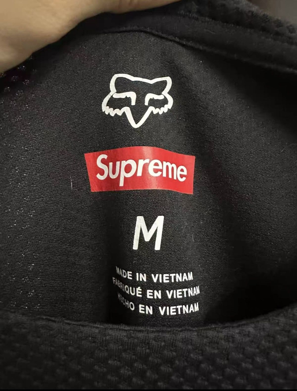 Fox Racing × Supreme Supreme Fox racing moto Jersey top black Size US M / EU 48-50 / 2 - 3 Thumbnail