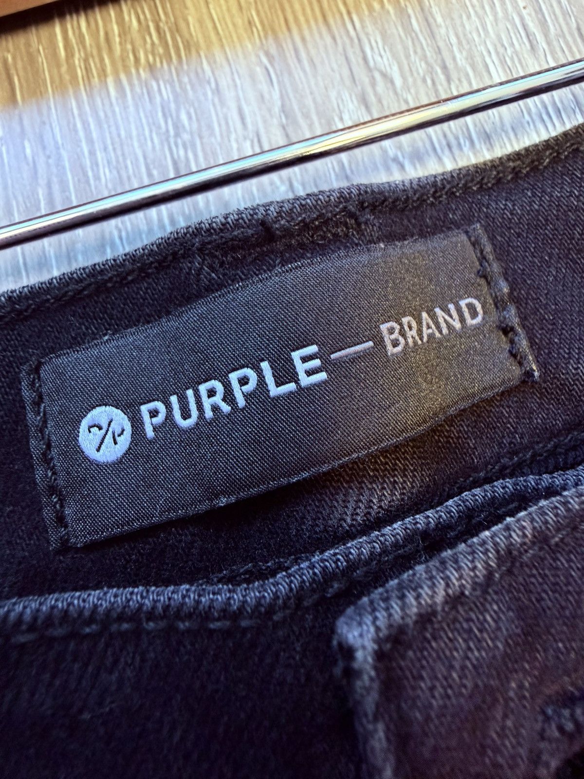 Purple Purple Denim Jorts P020 Size US 31 - 3 Thumbnail