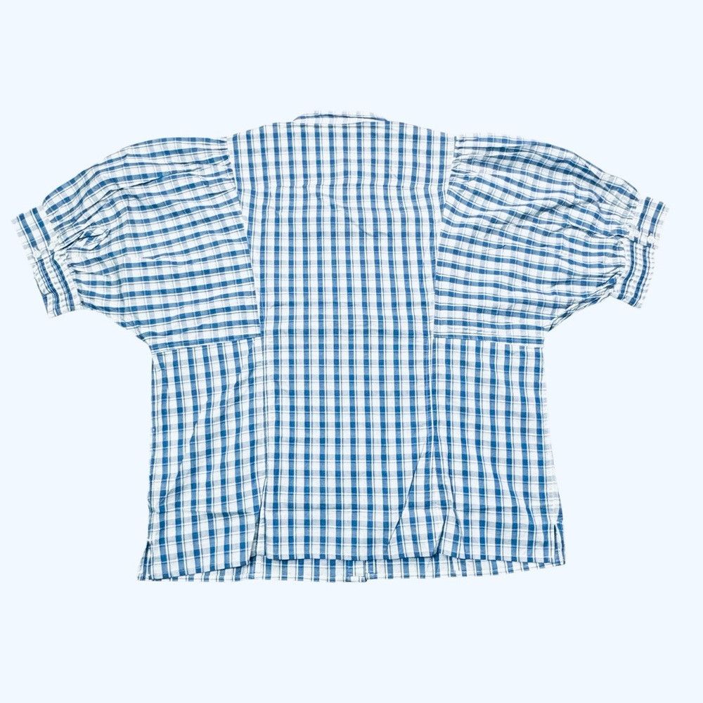 Madewell NWT New $98 Madewell Puff-Sleeve Band-Collar Cotton Blue Pl Size XL / US 12-14 / IT 48-50 - 5 Thumbnail