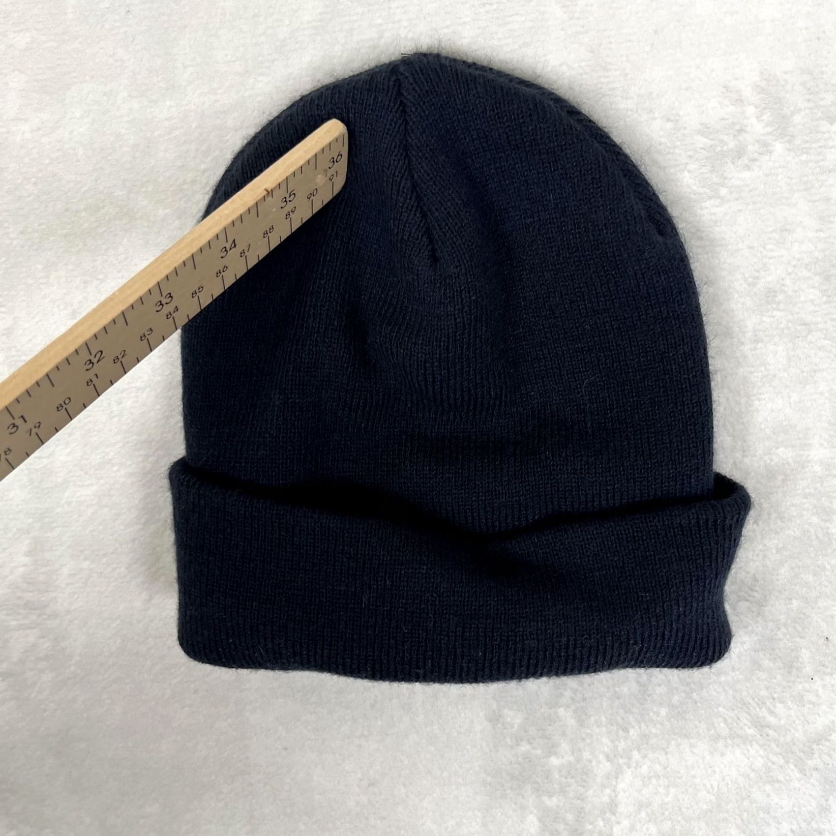 Ben Davis VINTAGE Ben Davis Beanie Hat One Size Blue Knit Cuffed Logo Patch Made In USA Size ONE SIZE - 4 Thumbnail