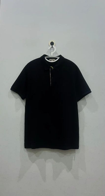Burberry Burberry Black Cotton Men's Polo Shirt Size US S / EU 44-46 / 1 - 1 Thumbnail
